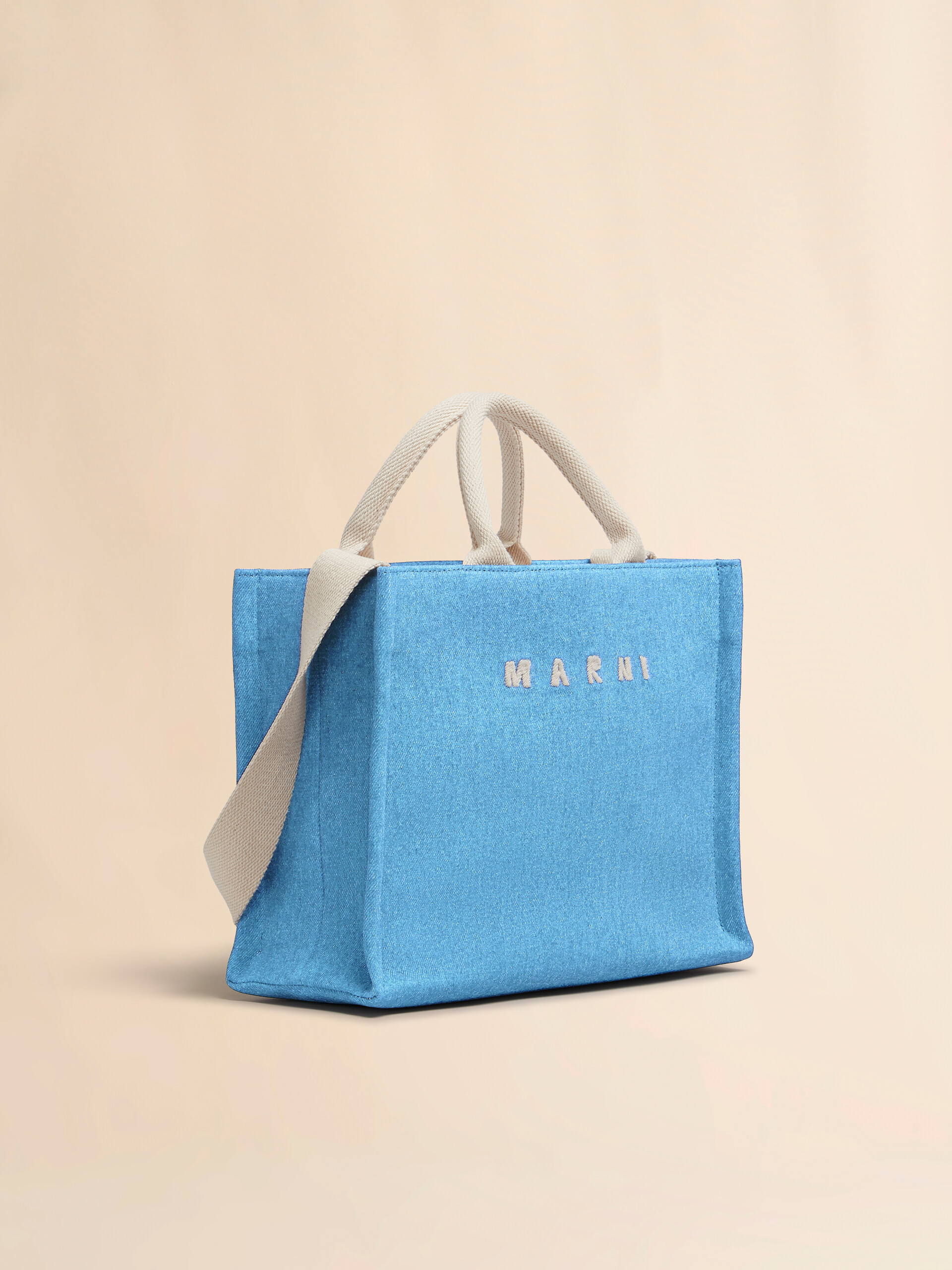 Denim tote small bag - Shopping Bags - Image 6
