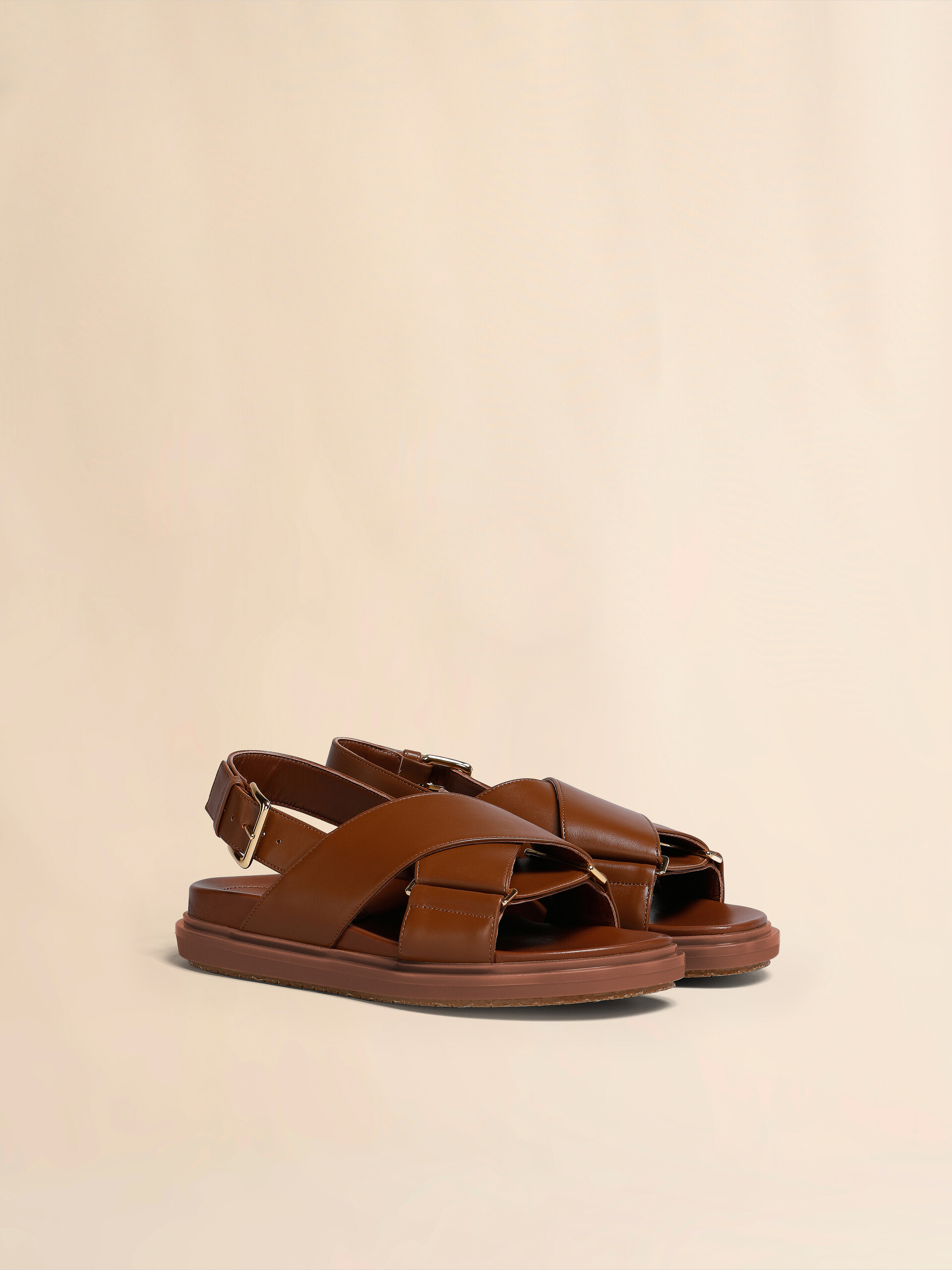Brown leather Fussbett - Sandals - Image 2