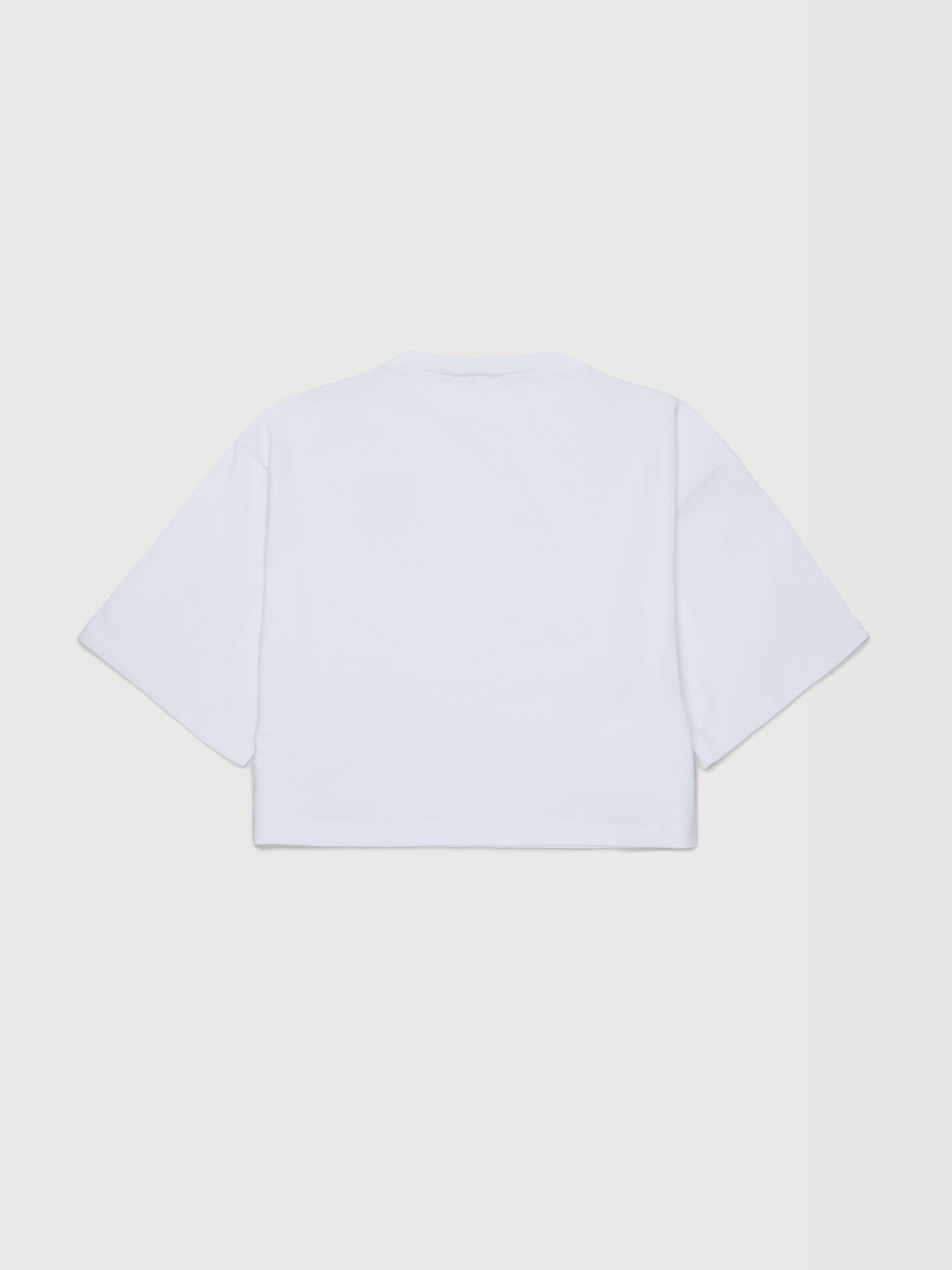 White cotton T-shirt with Marni Mending heart print - T-shirts - Image 2