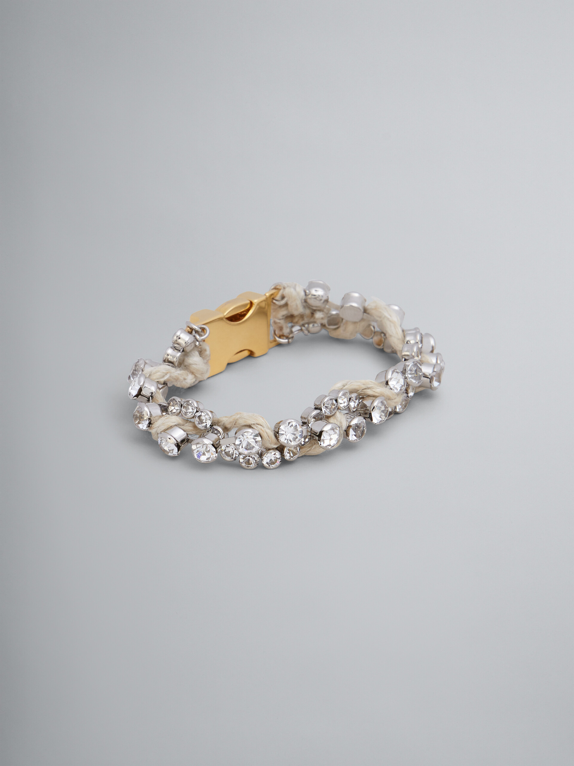 Brass and strass FOUND TREASURES bracelet - Bracelets - Image 1