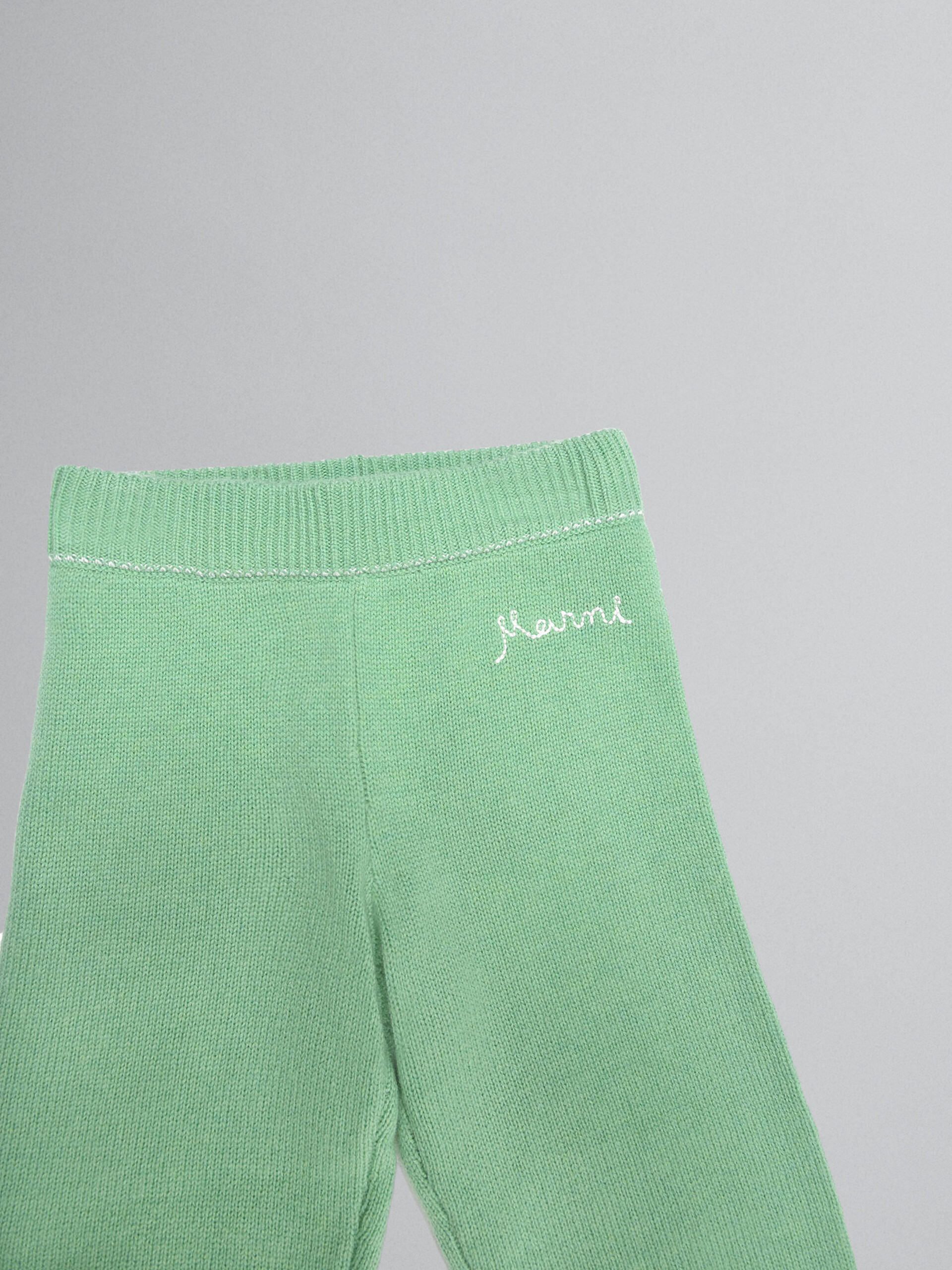 Green cashmere blend pants - Pants - Image 3