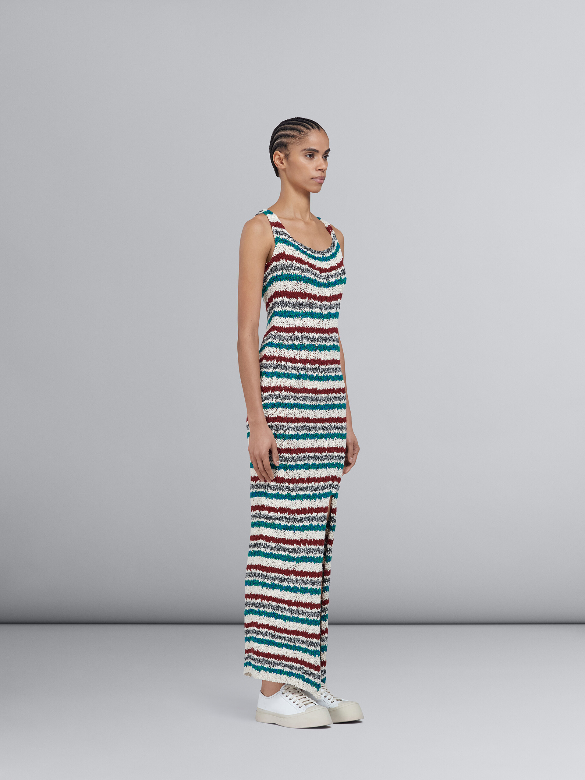 Striped cotton knit dress - Dresses - Image 6