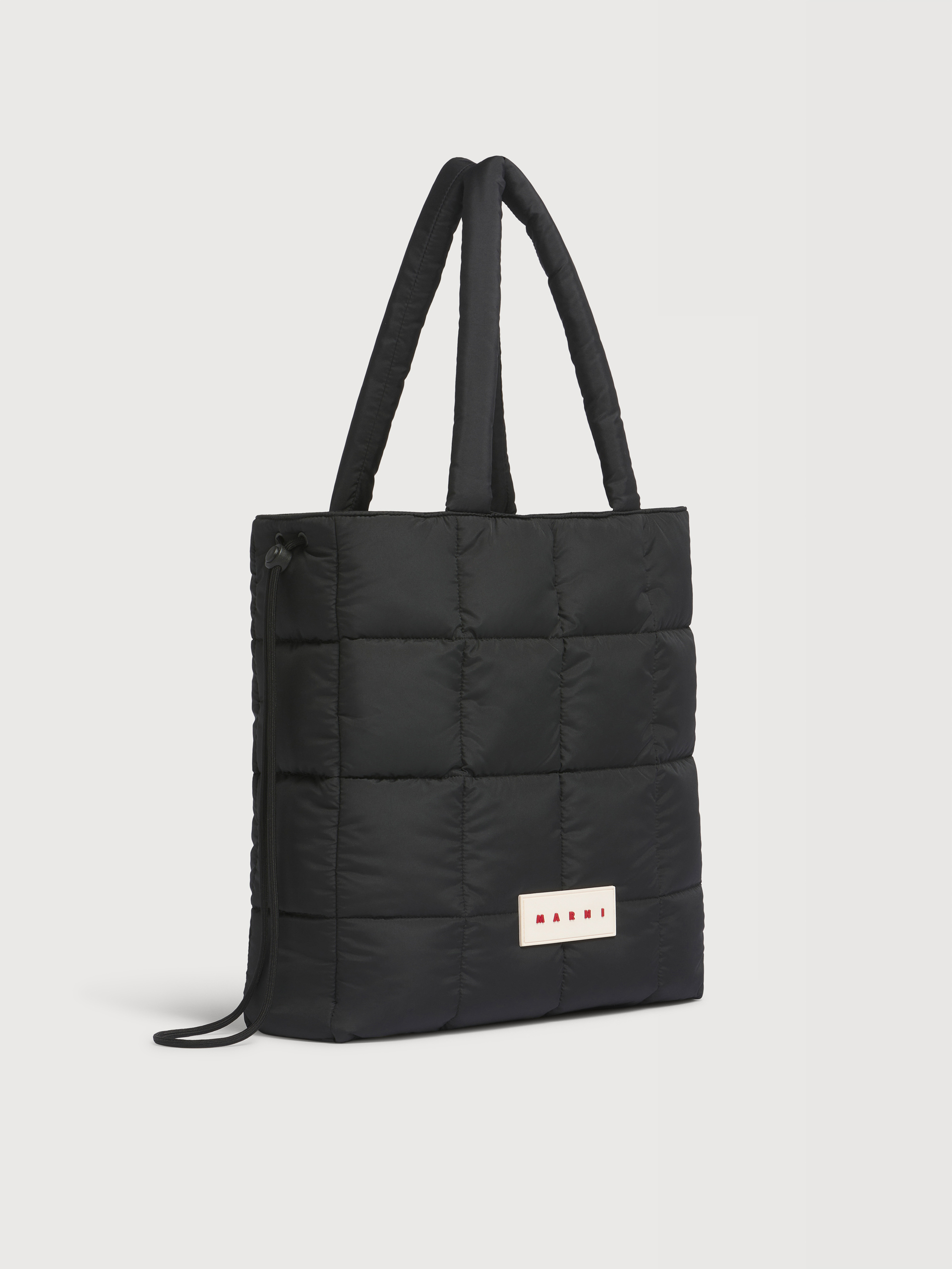ブラック Puff トートバッグ - ショッピングバッグ - Image 2