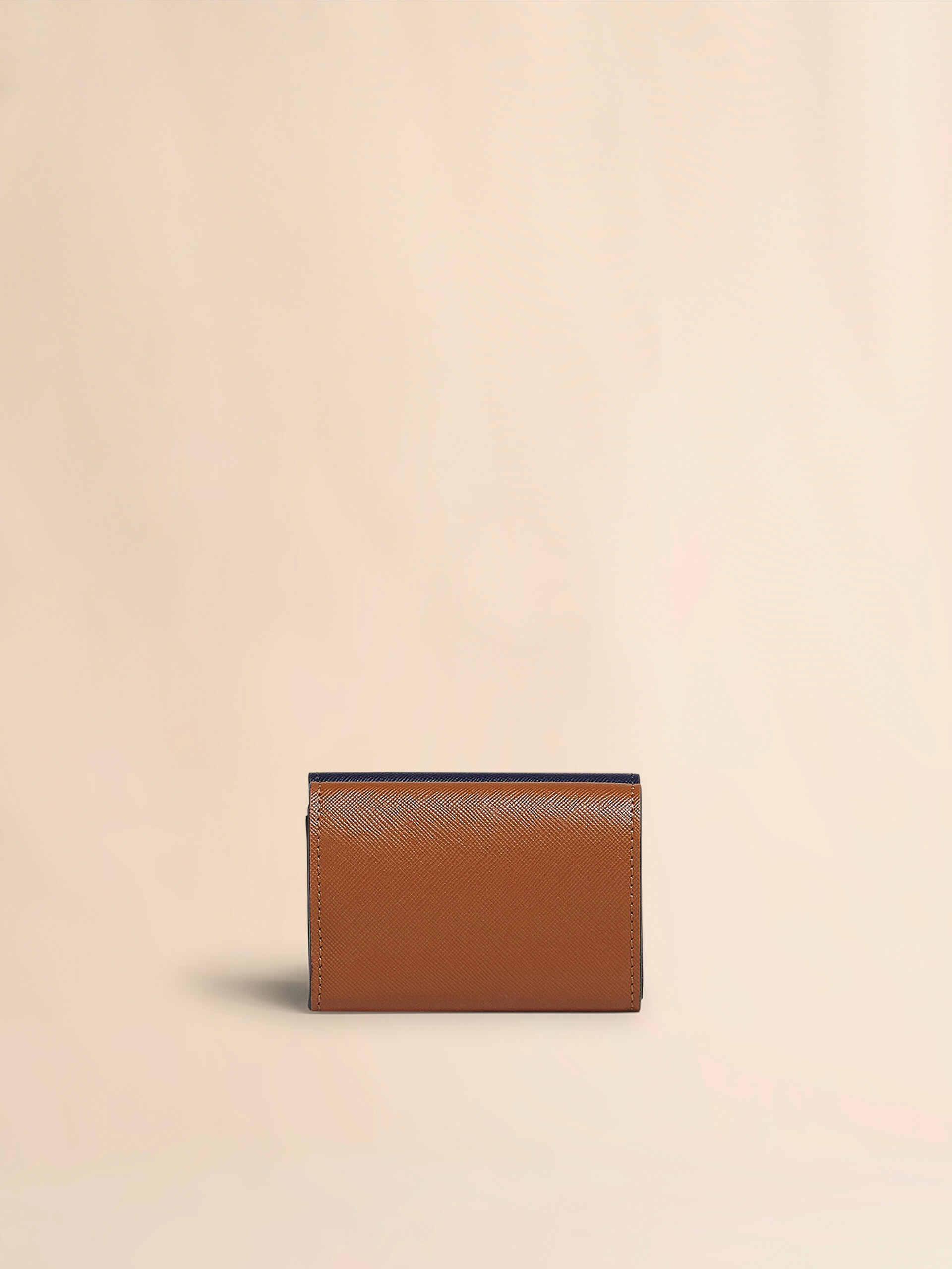 Green, white and brown saffiano leather tri-fold wallet - Wallets - Image 3