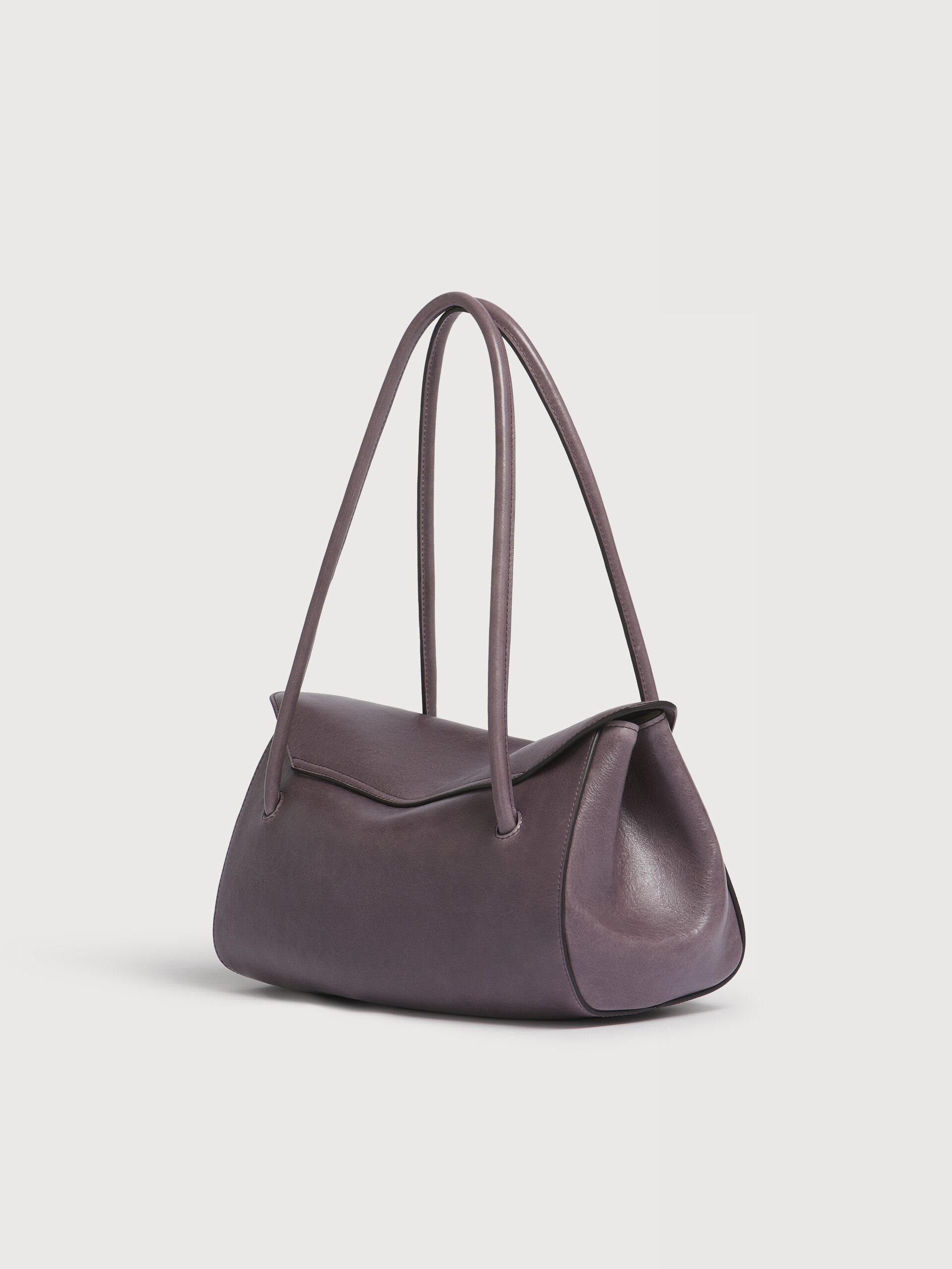 Purple leather E/W shoulder bag - Shoulder Bags - Image 3