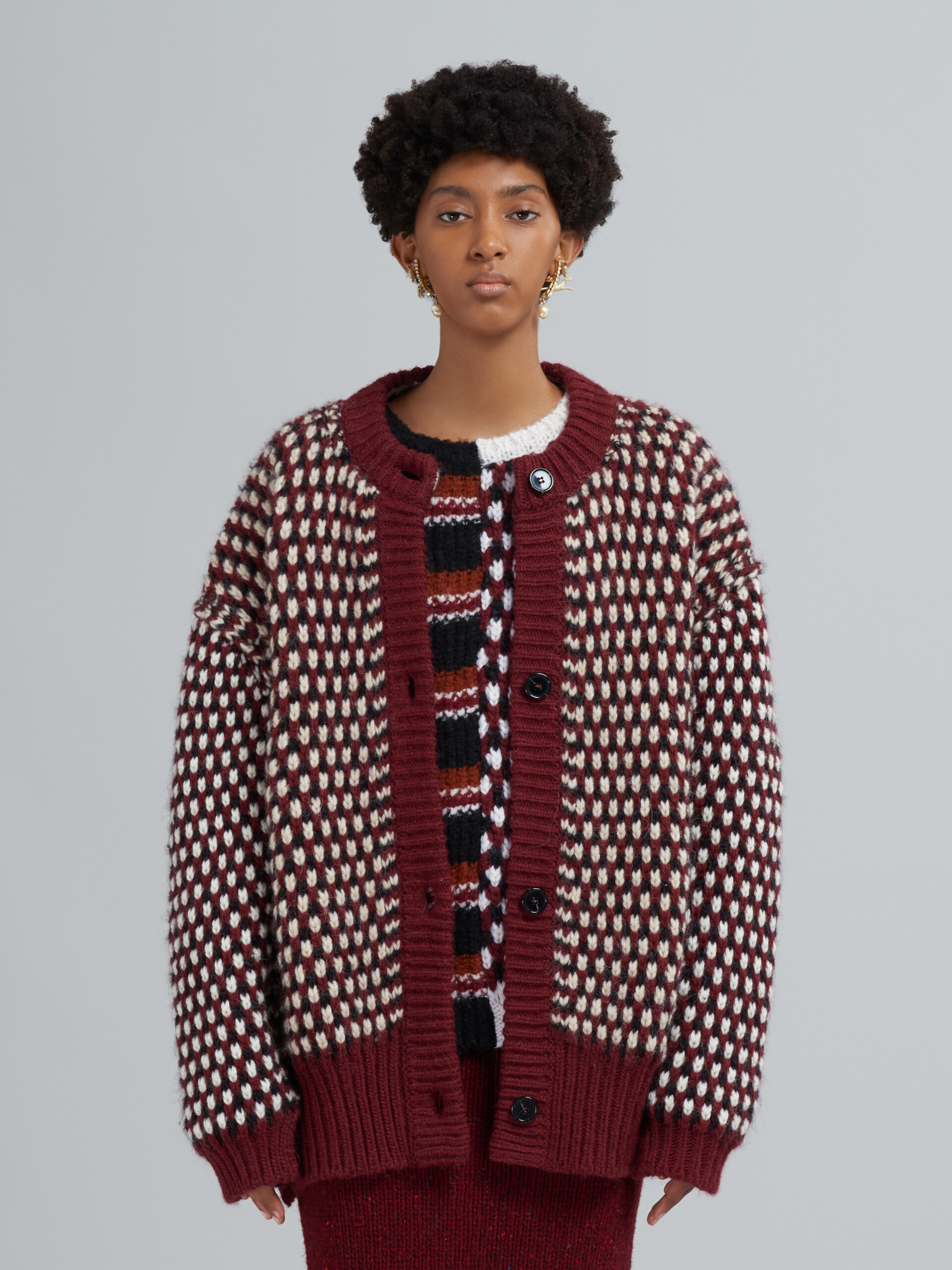 Crochet wool cardigan - Pullovers - Image 2