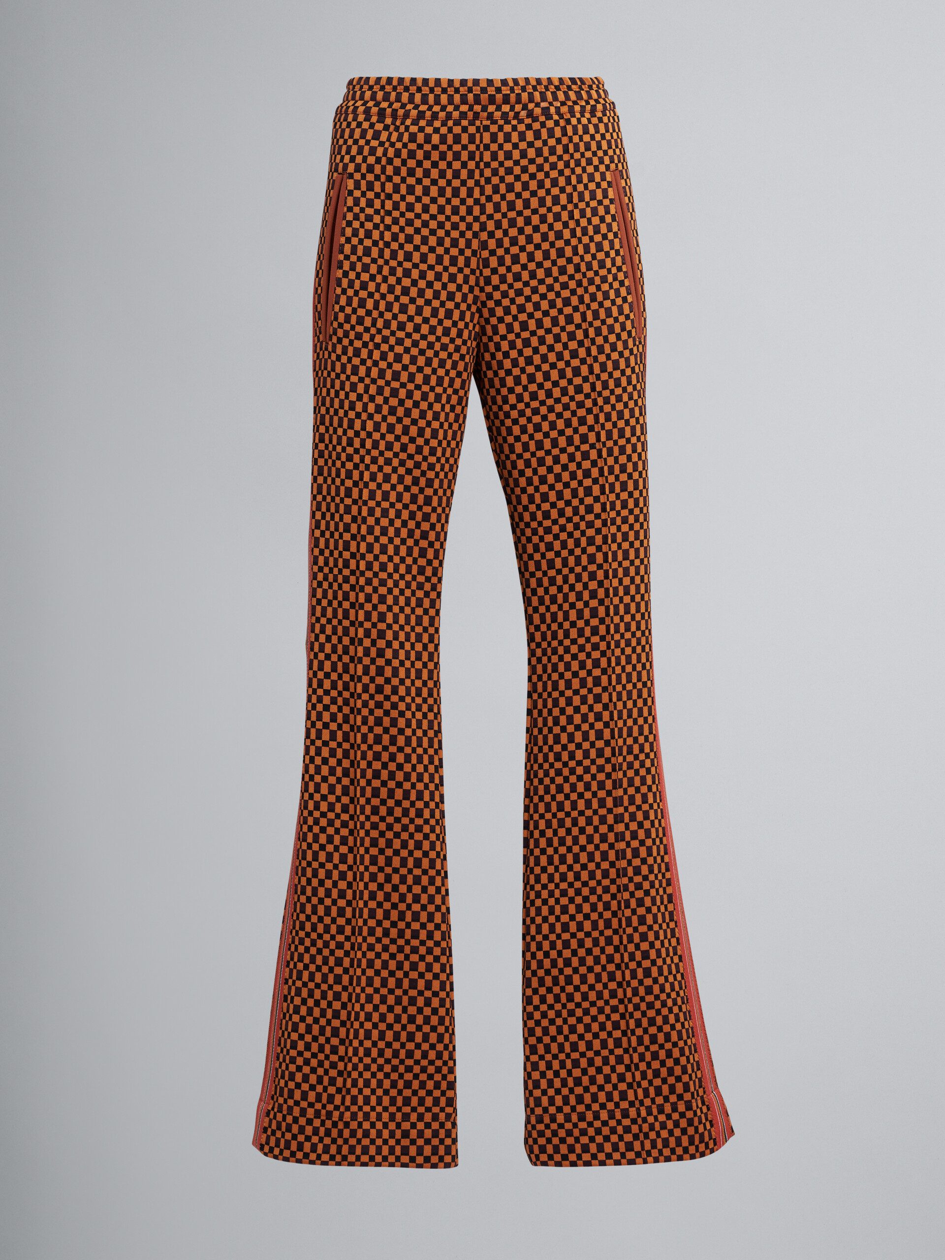 Lange Hose aus Jacquard-Jersey - Hosen - Image 1