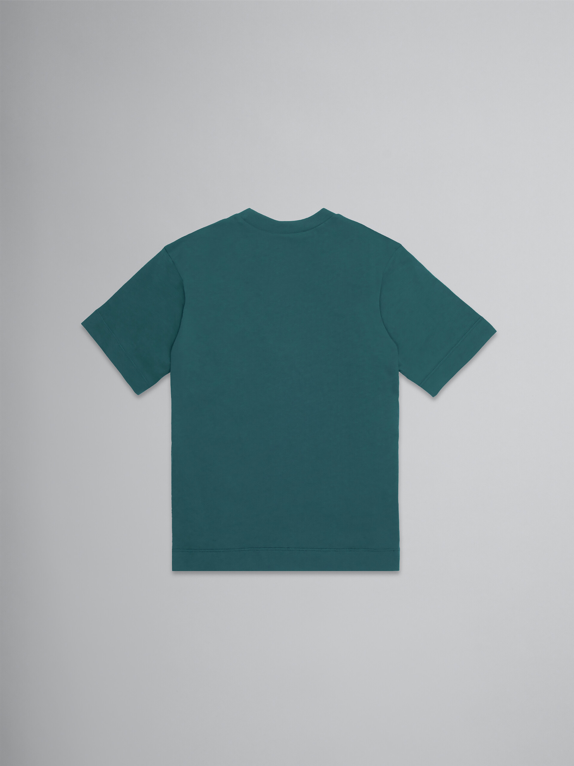 Blue jersey T-shirt with logo - T-shirts - Image 2