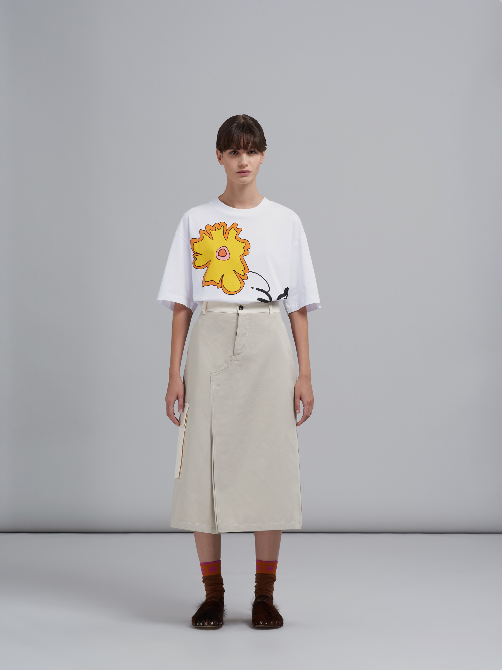 Organic cotton drill skirt - Skirts - Image 2