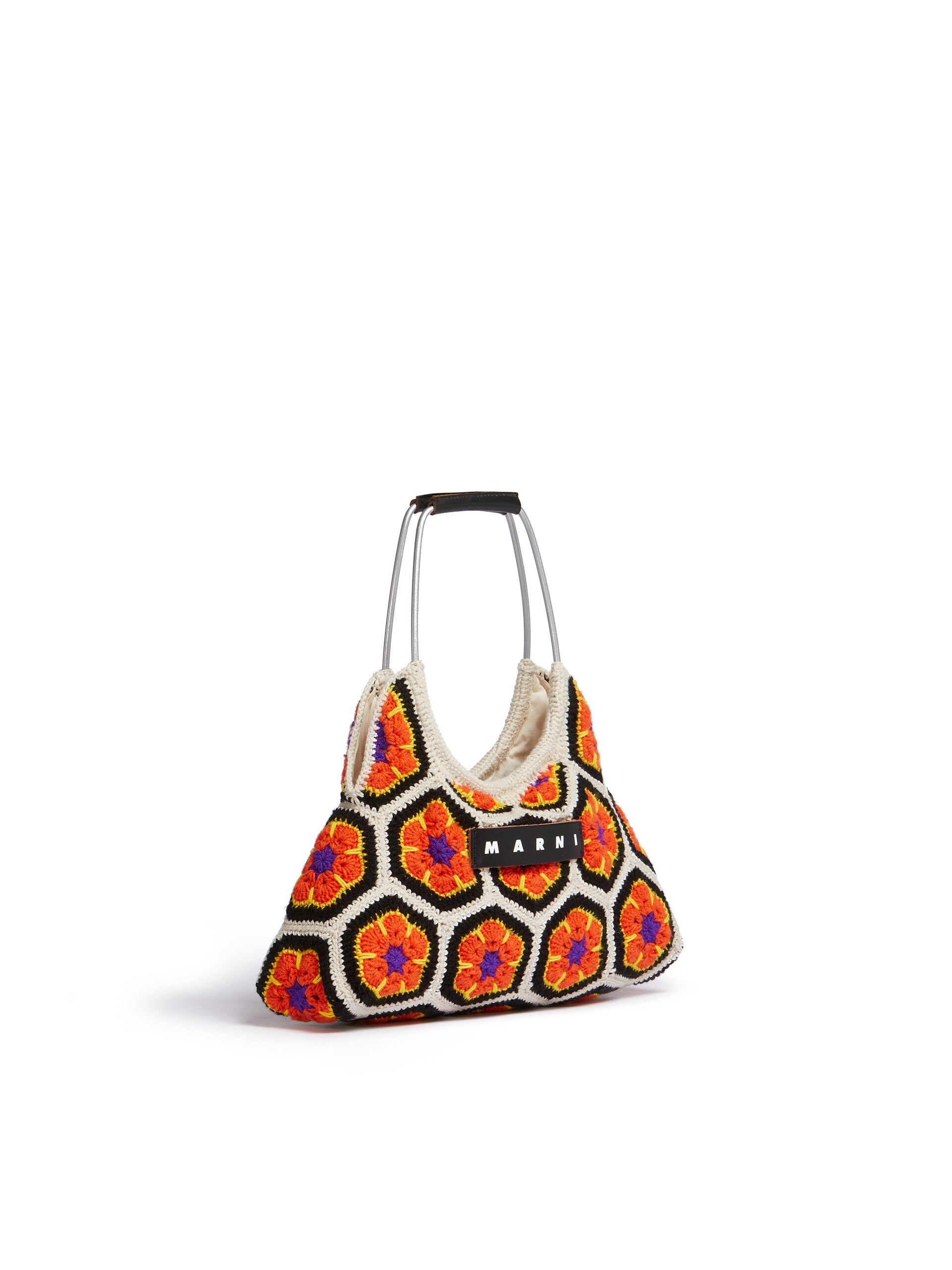 Orange MARNI MARKET FARM crochet bag - Shopping Bags - Image 2