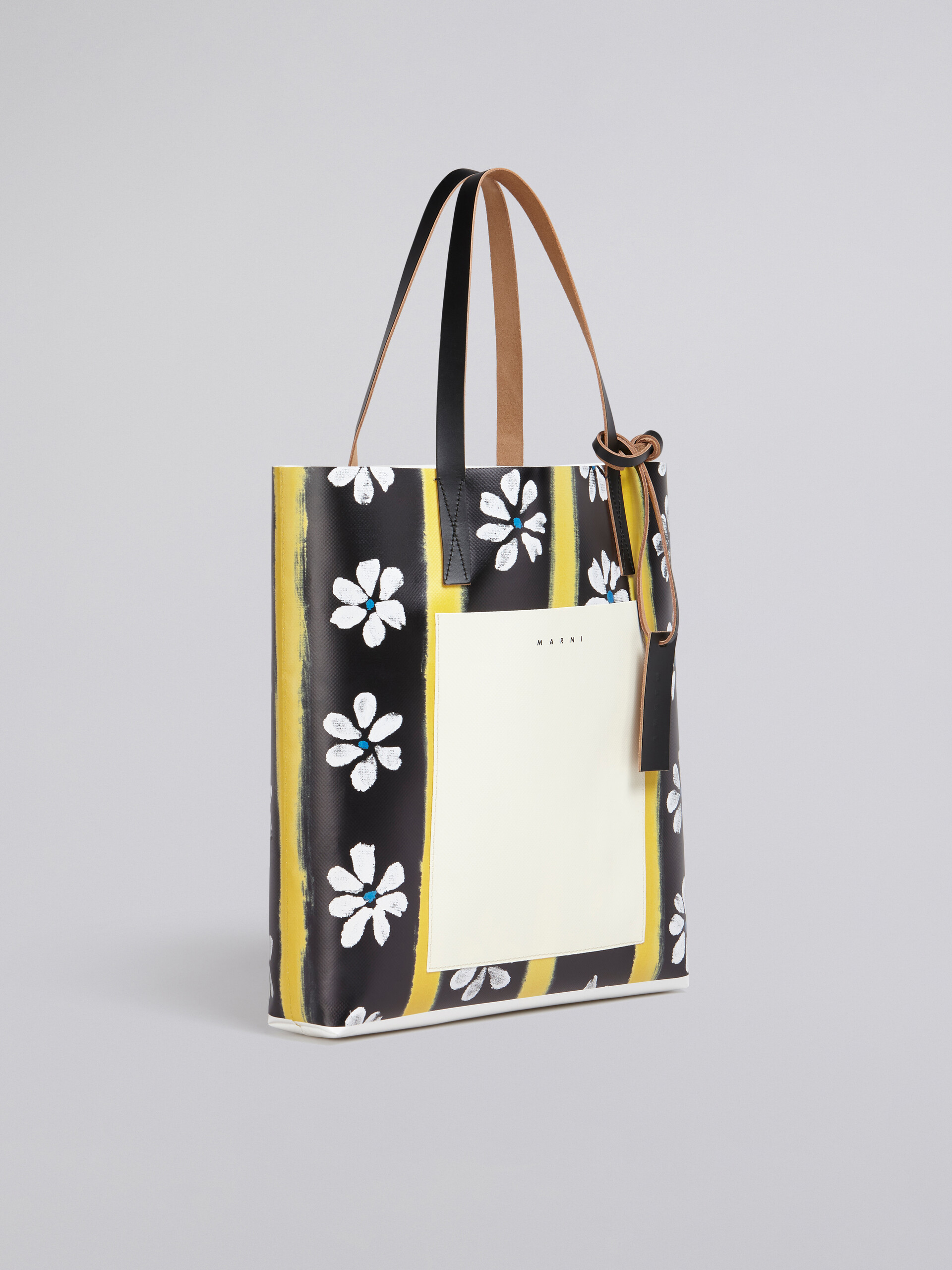 Black Daisy Lane print shopping bag - Shopping Bags - Image 6