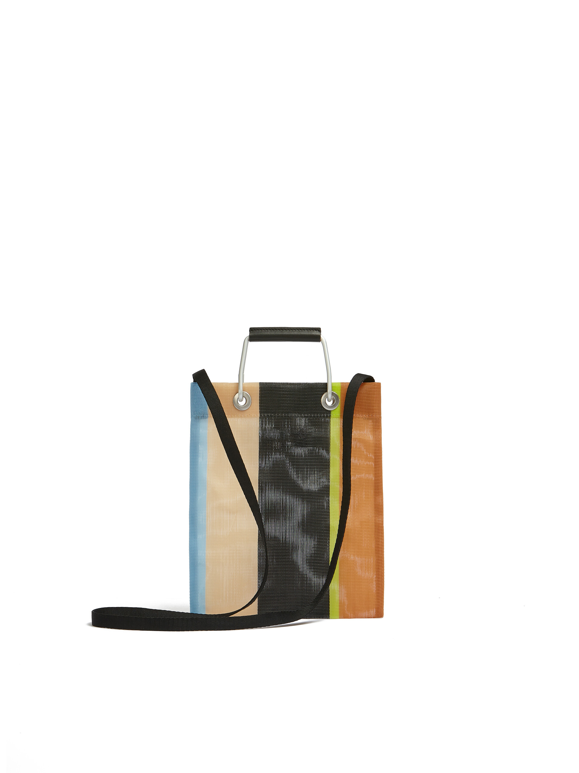 グリーンブルー(ターコイズ) MARNI MARKET STRIPE MINI SHOULDER BAG - ハンドバッグ - Image 3