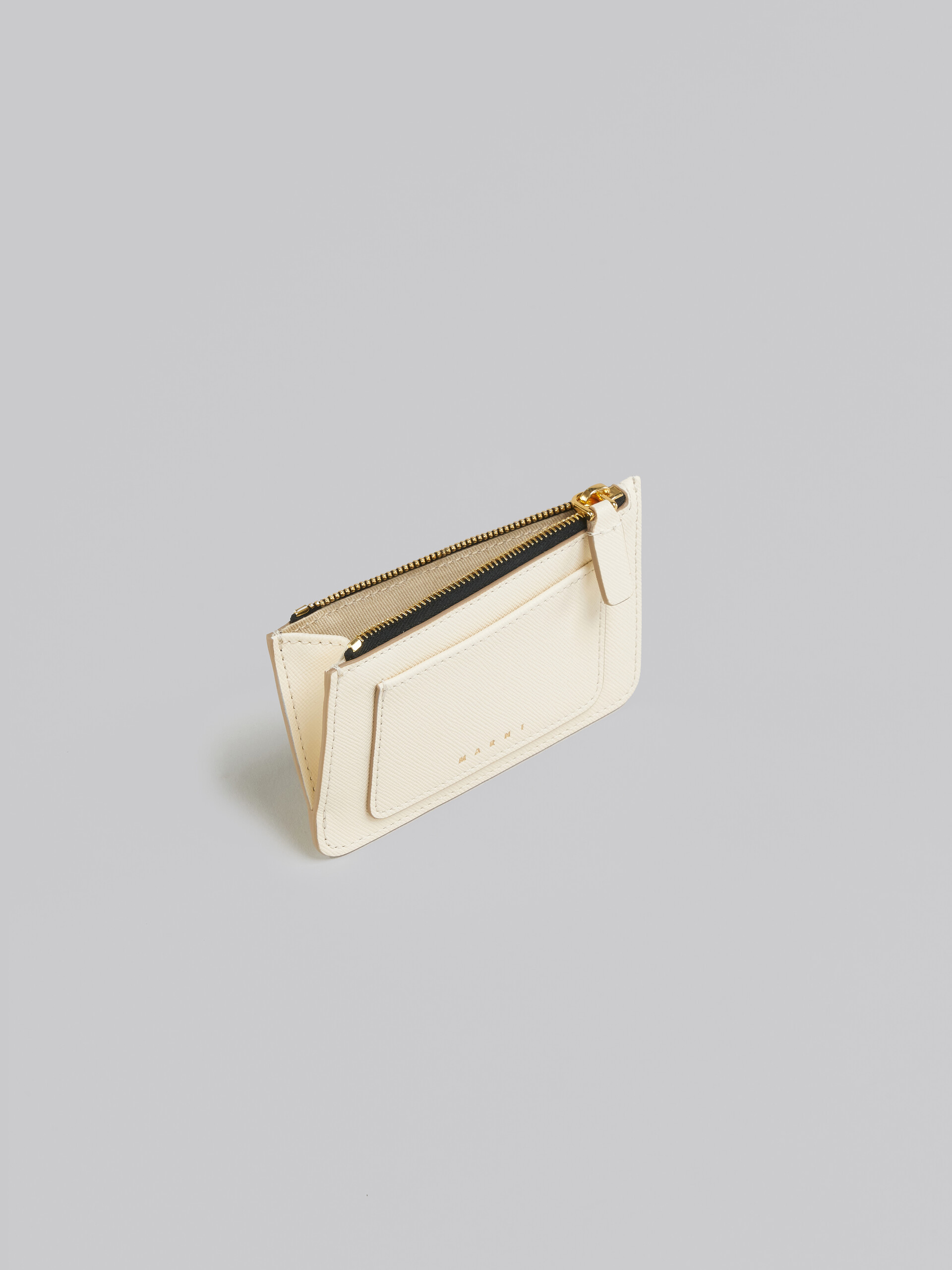 White saffiano leather card case - Wallets - Image 2