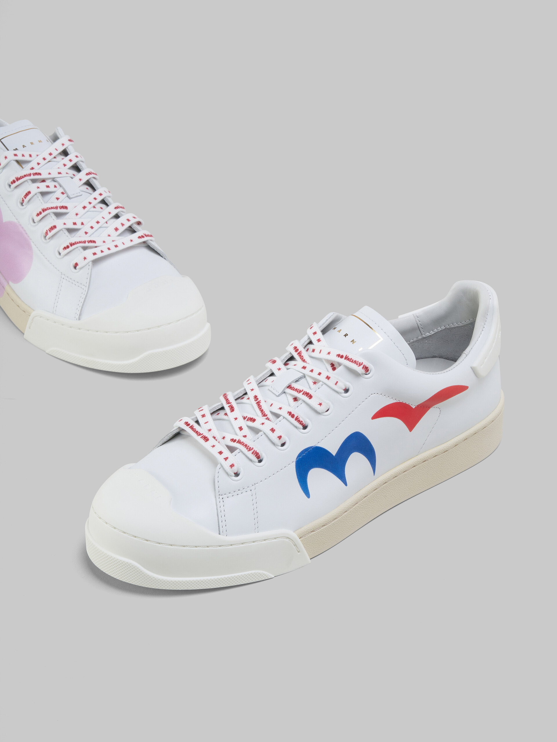Marni x No Vacancy Inn - Dada Bumper sneaker in white printed leather - Sneakers - Image 5