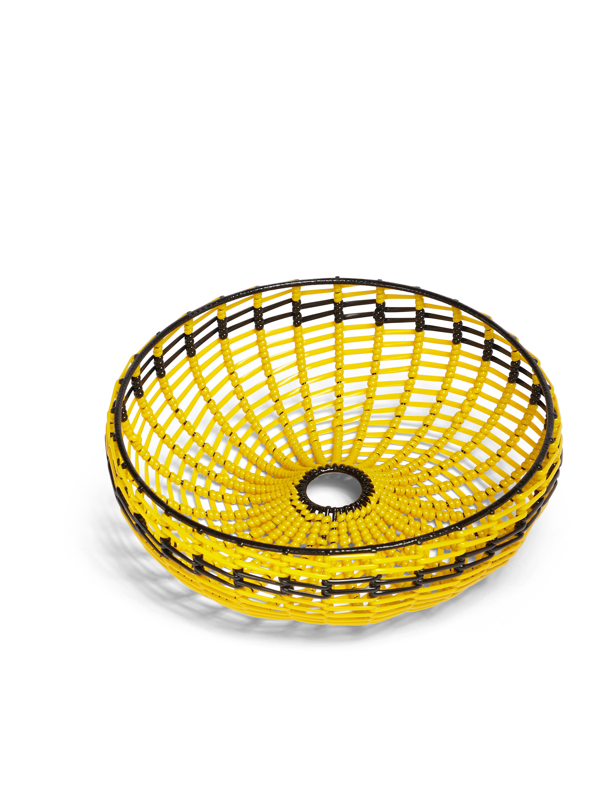 MARNI MARKET yellow and black small basket - Accessories - Image 2