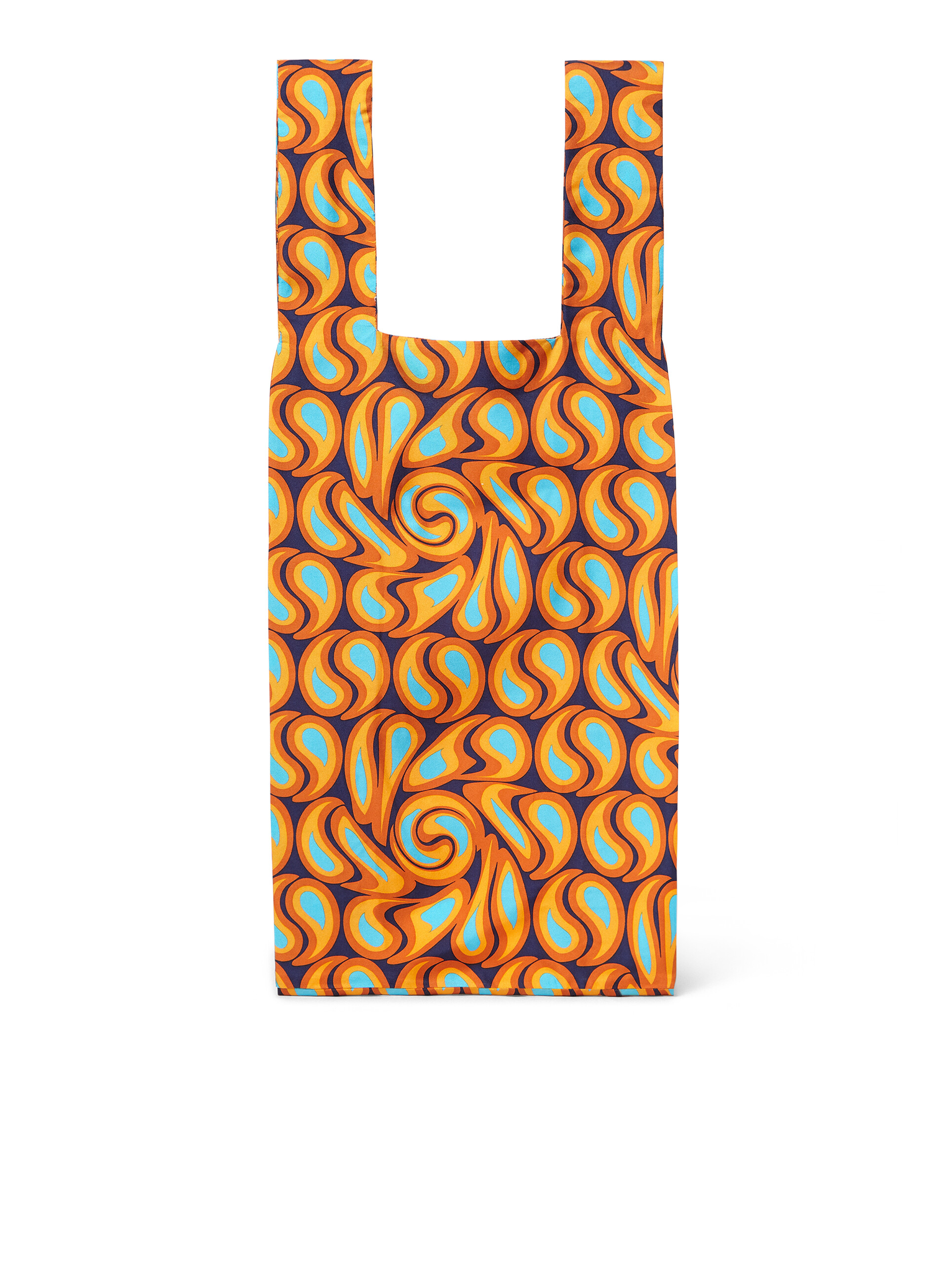 MARNI MARKET silk shopping bag with abstract print - Bags - Image 3