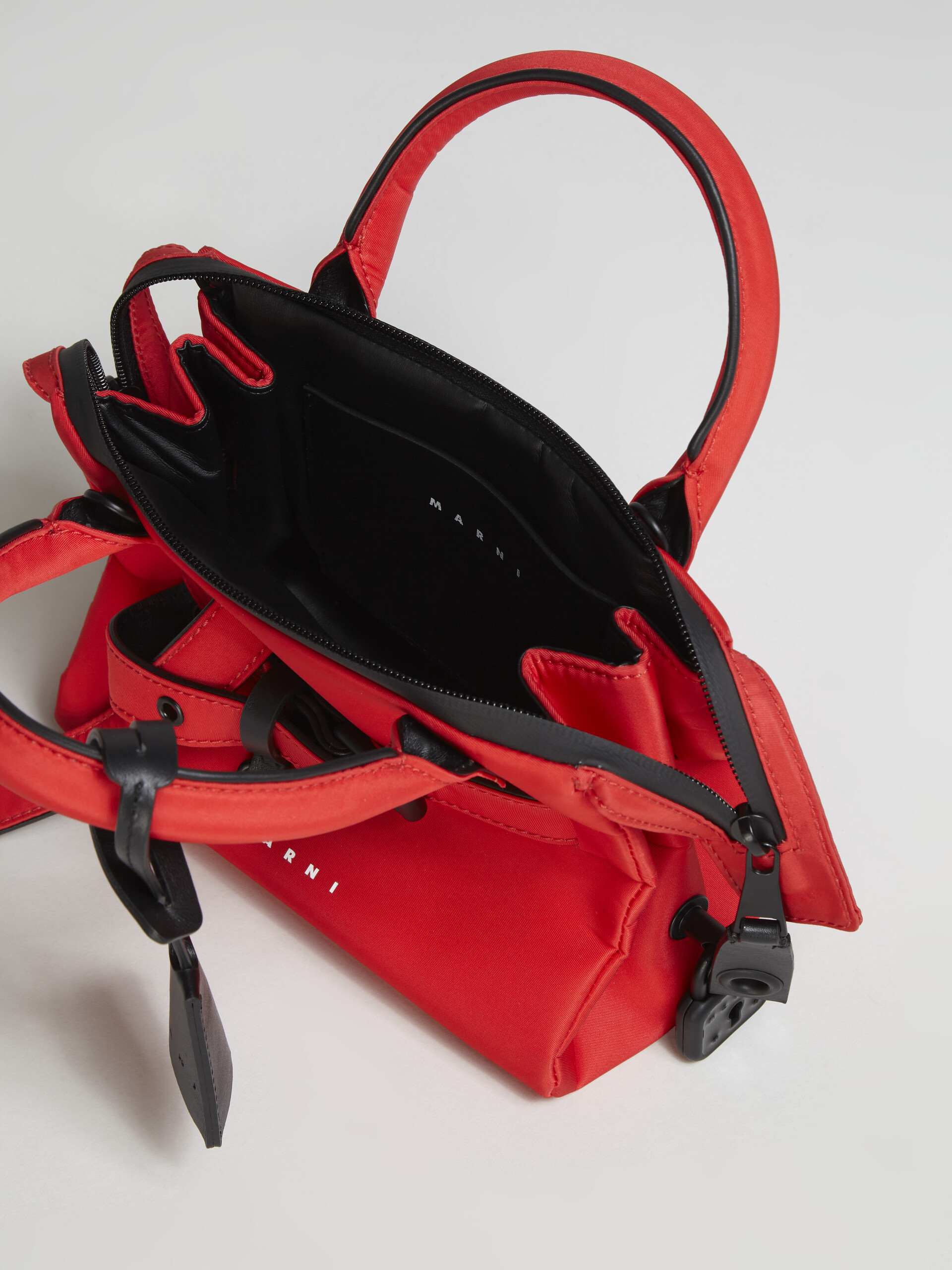 Red nylon TREASURE bag - Handbags - Image 4