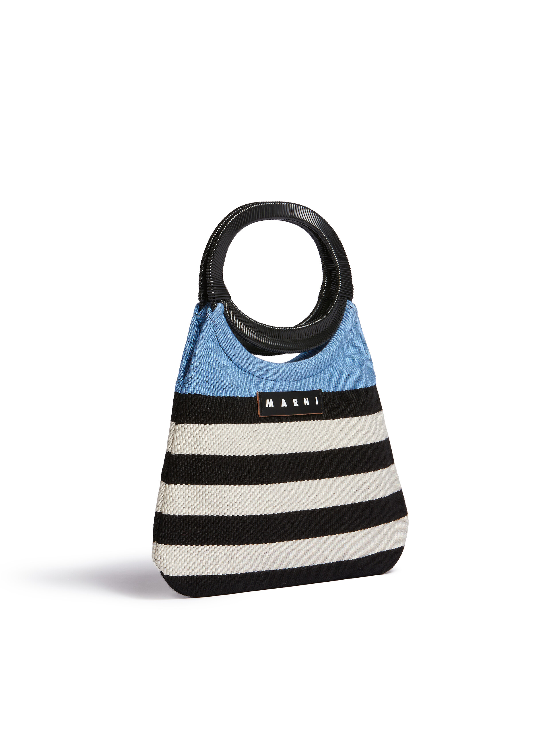 MARNI MARKET bag in multicolor striped cotton - Bags - Image 2