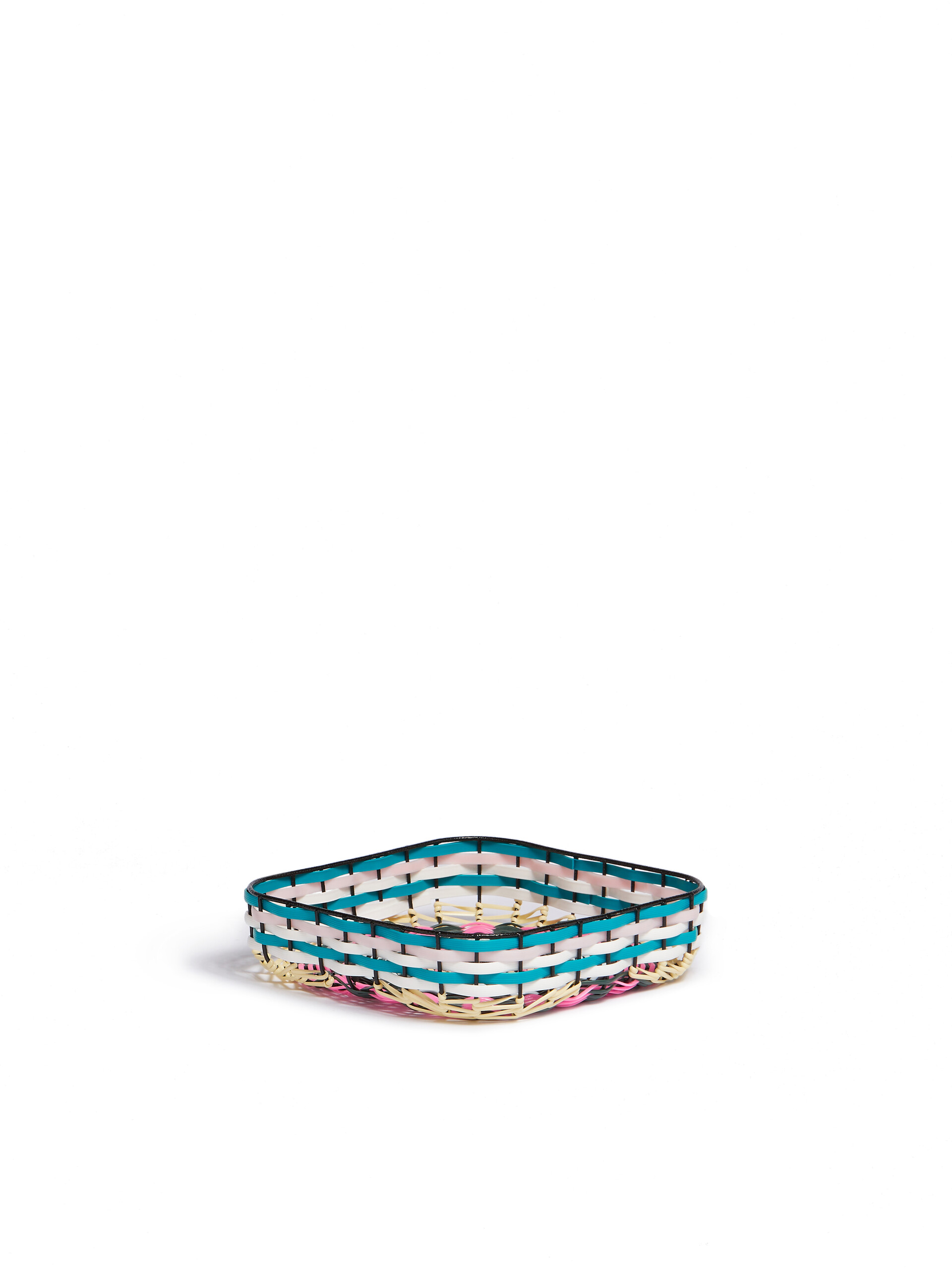 Pink MARNI MARKET woven cable square tray - Accessories - Image 2