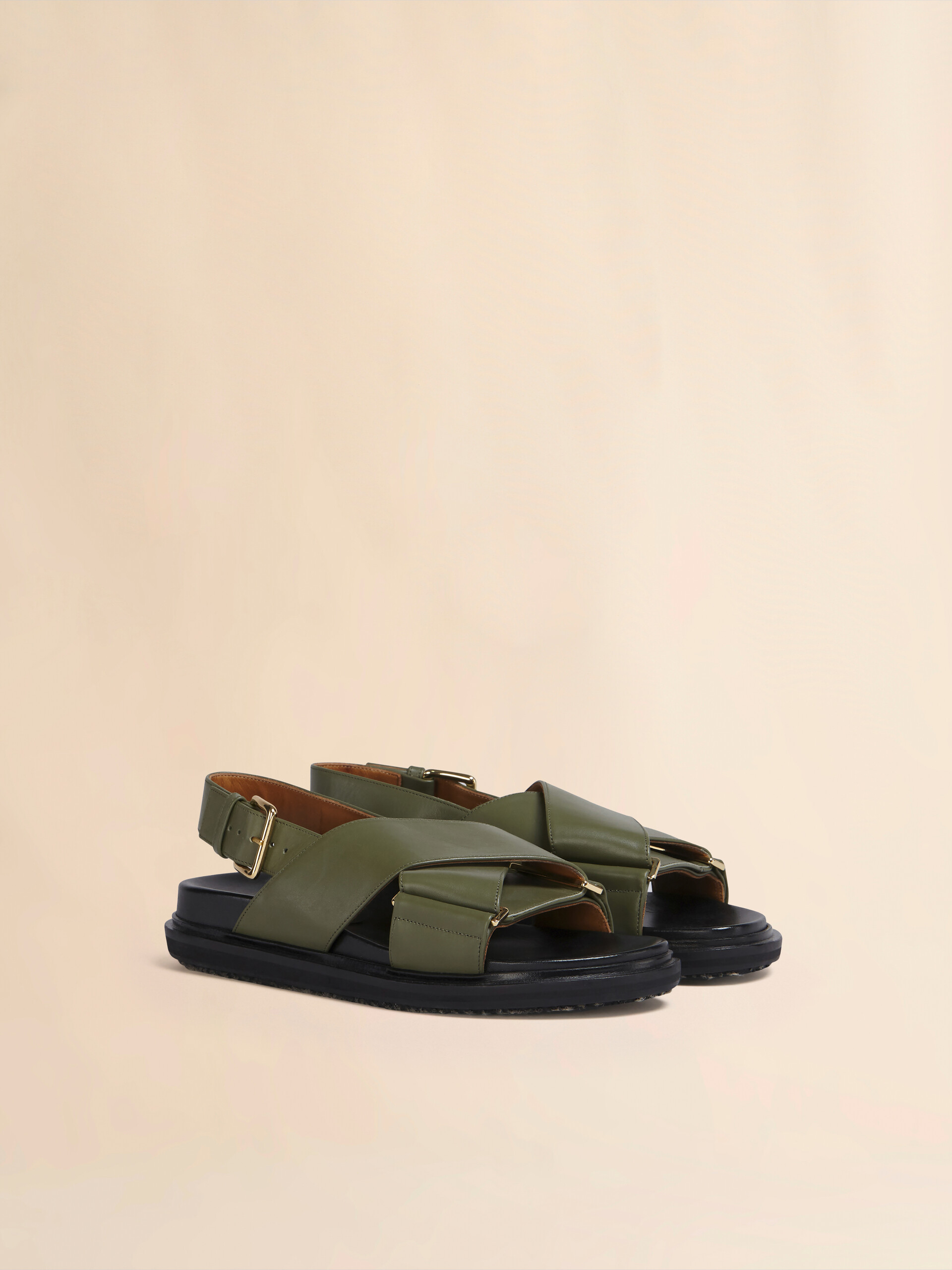 Brown leather Fussbett - Sandals - Image 2