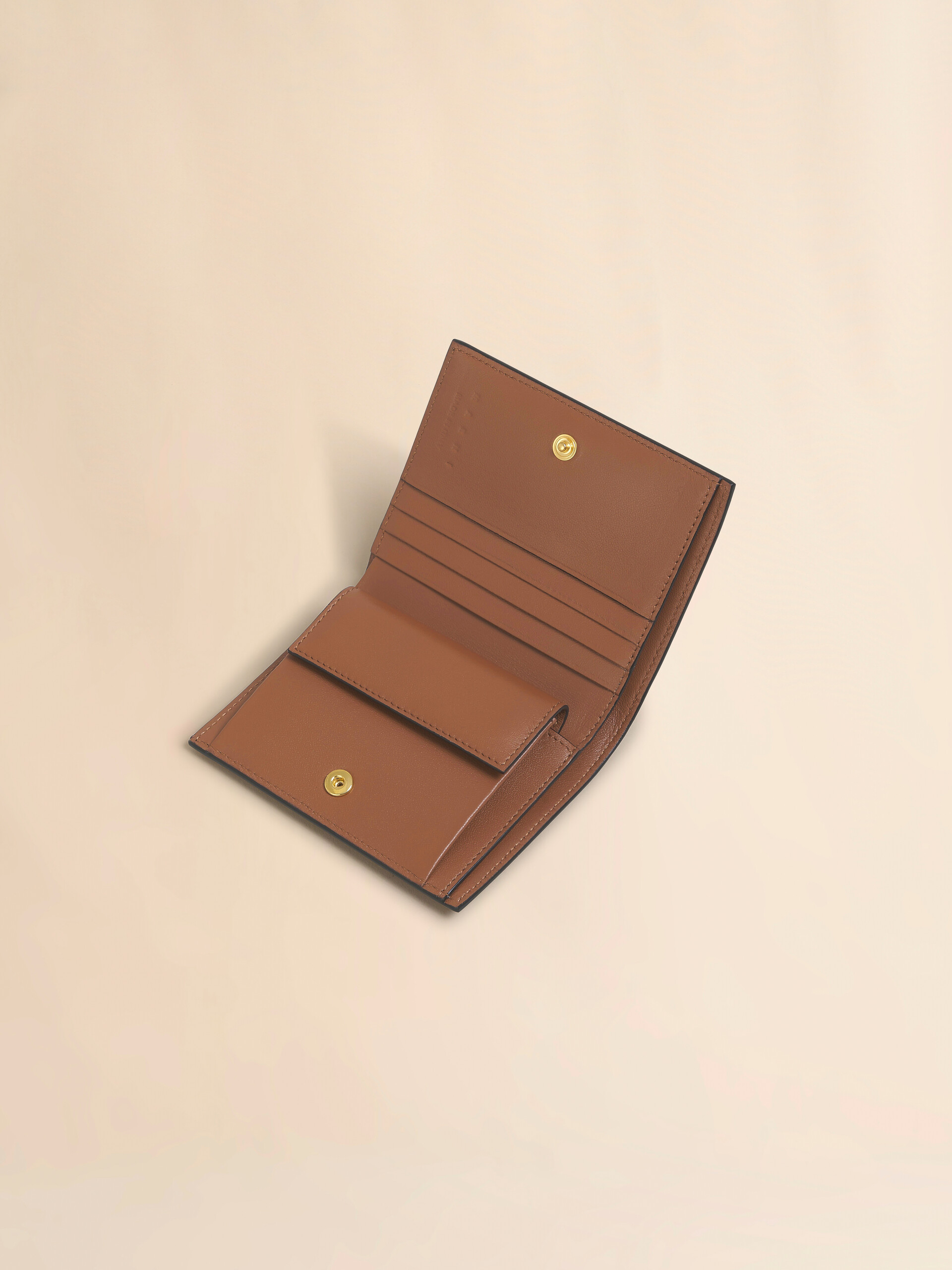 Brown leather Envelope bifold wallet - Wallets - Image 4