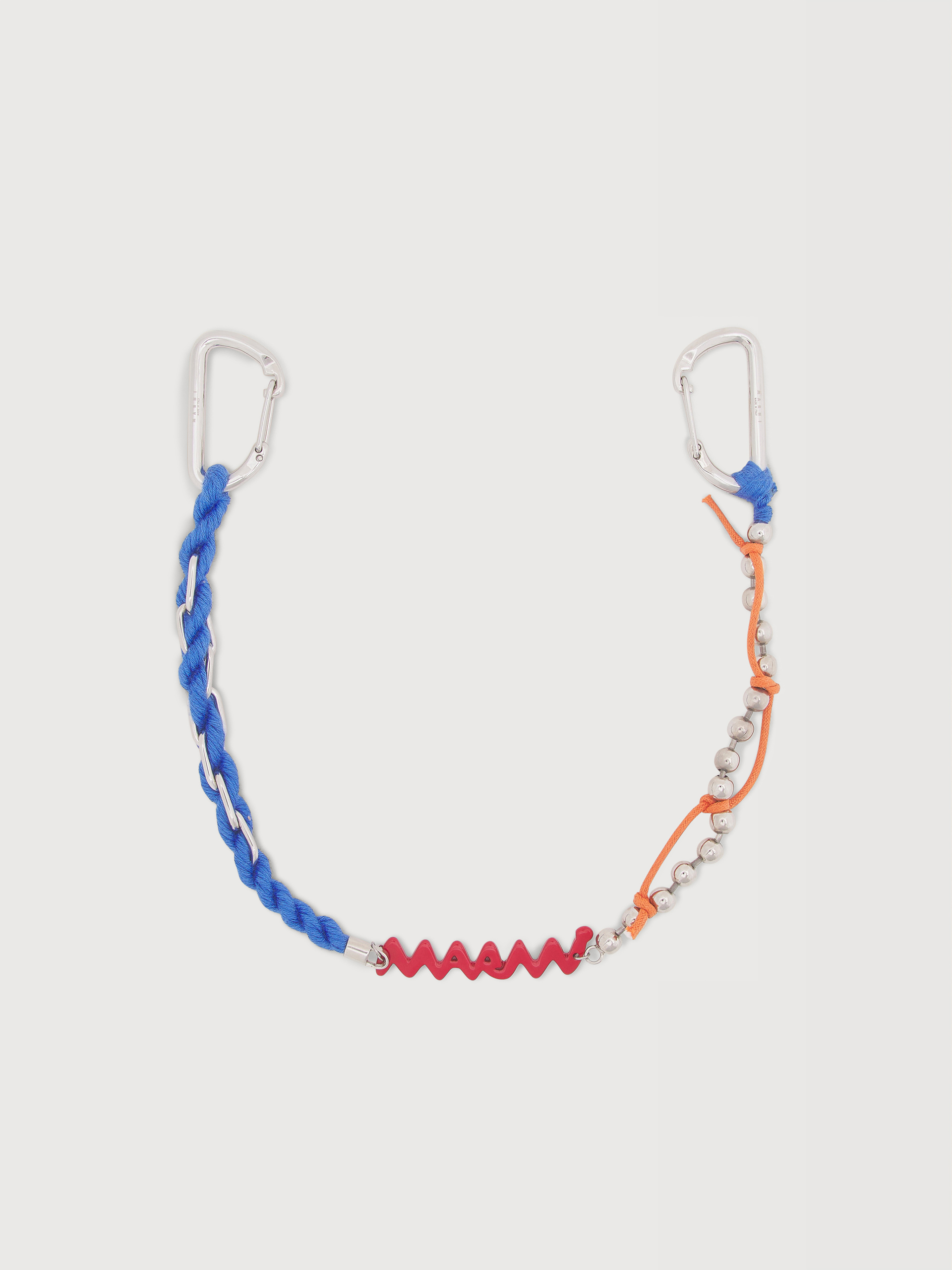 Red enamel Marni Symbol double hook charm - Key Rings - Image 1