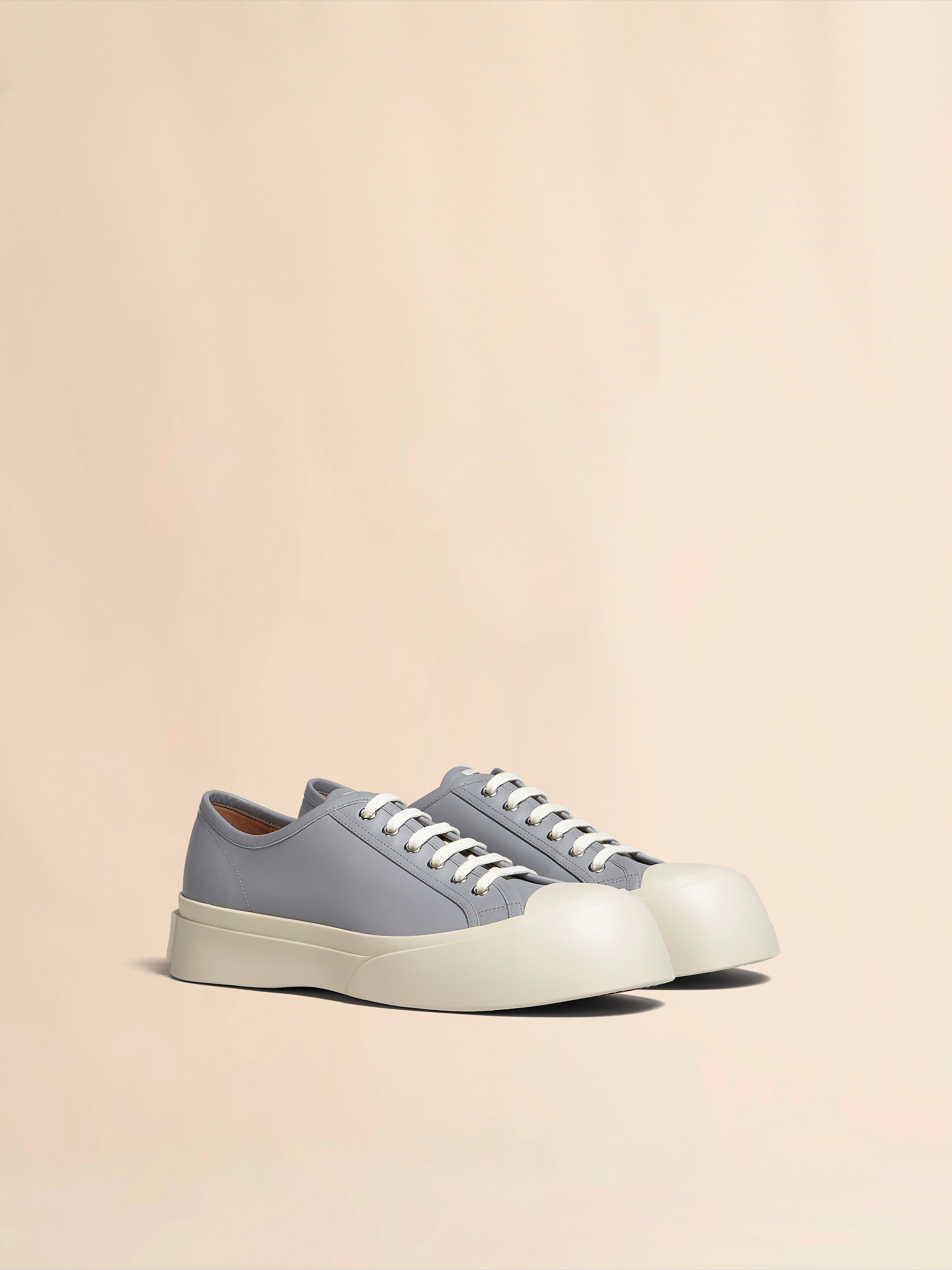 Grey nappa leather Pablo sneaker - Sneakers - Image 2
