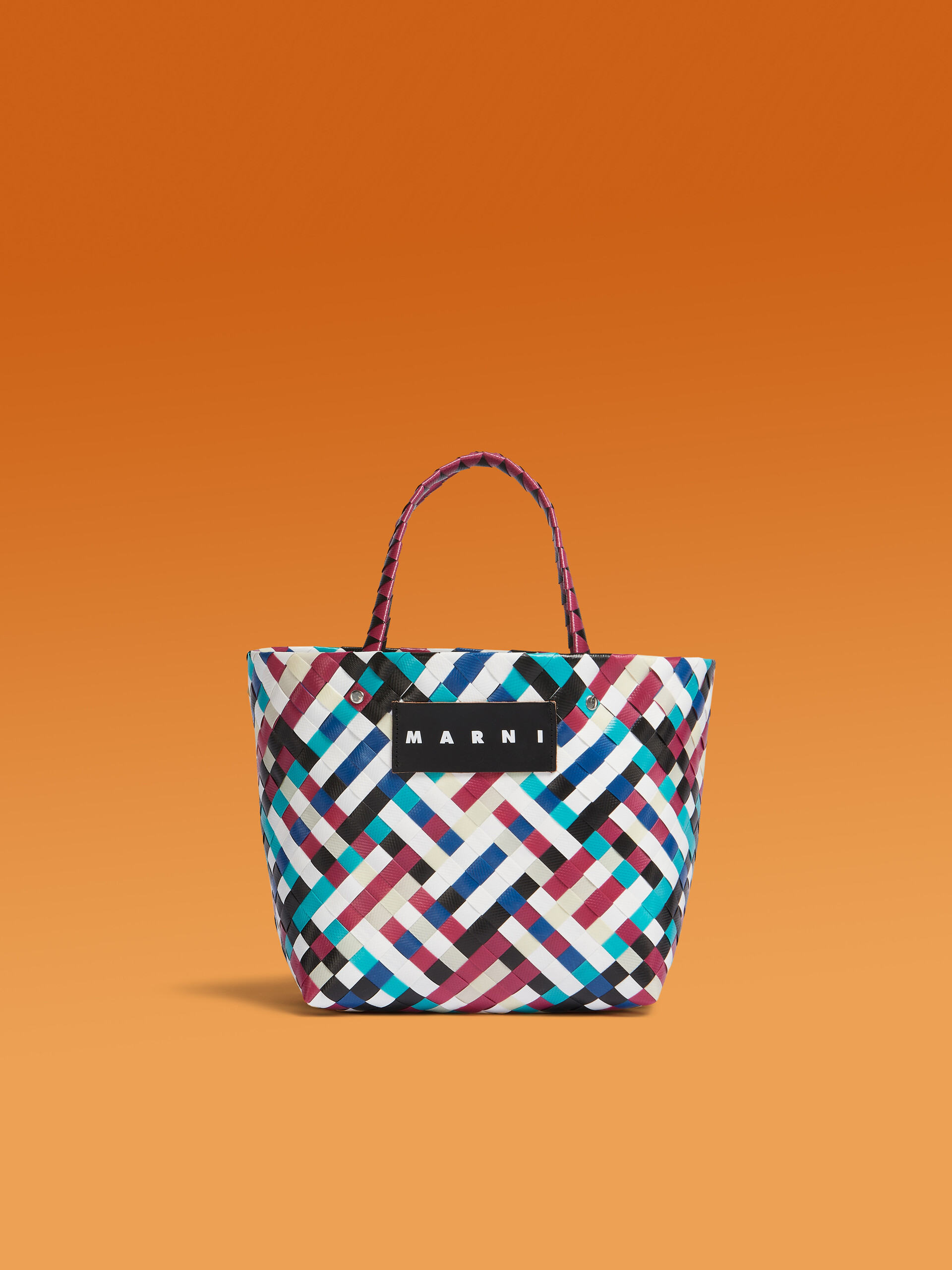 Multicolour MARNI MARKET MINI BASKET bag - Shopping Bags - Image 1