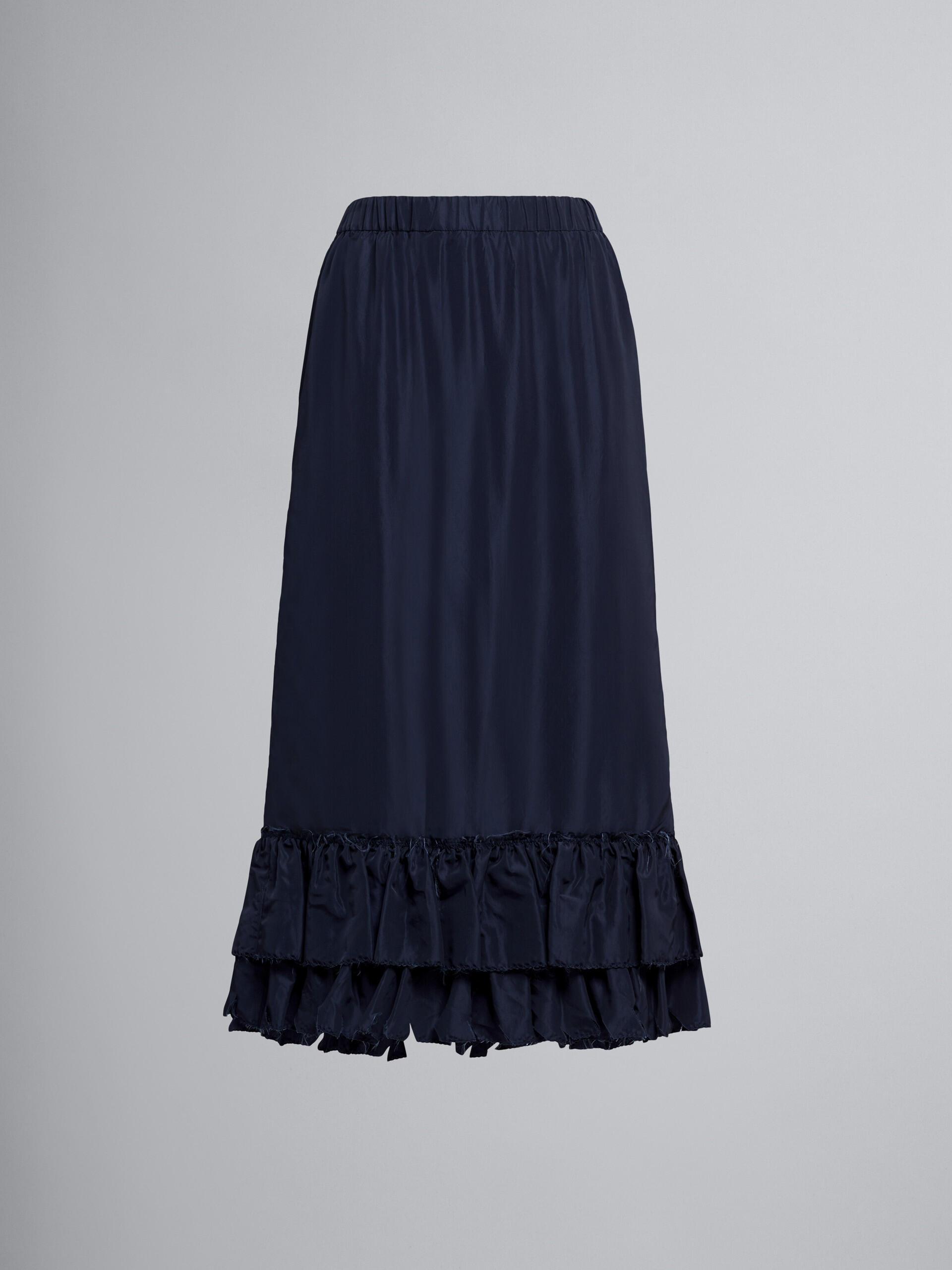 Viscose faille skirt - Skirts - Image 1