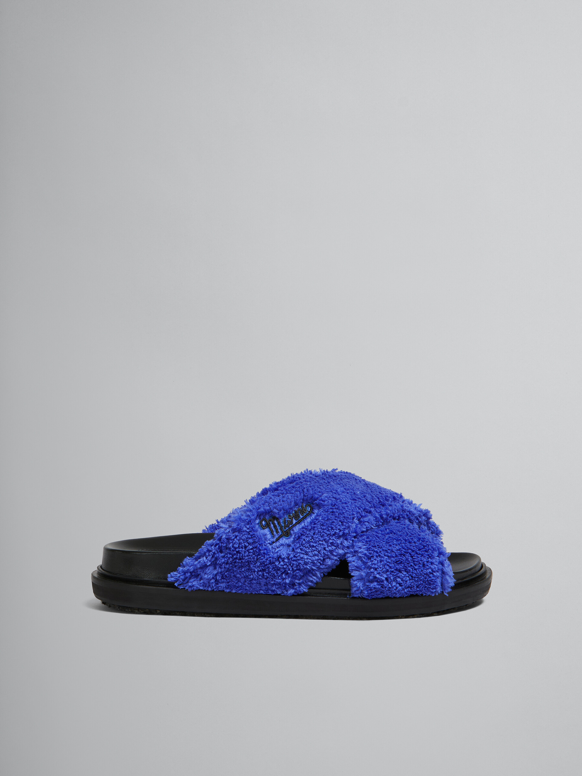 Blue Terry slide sandal - Sandals - Image 1