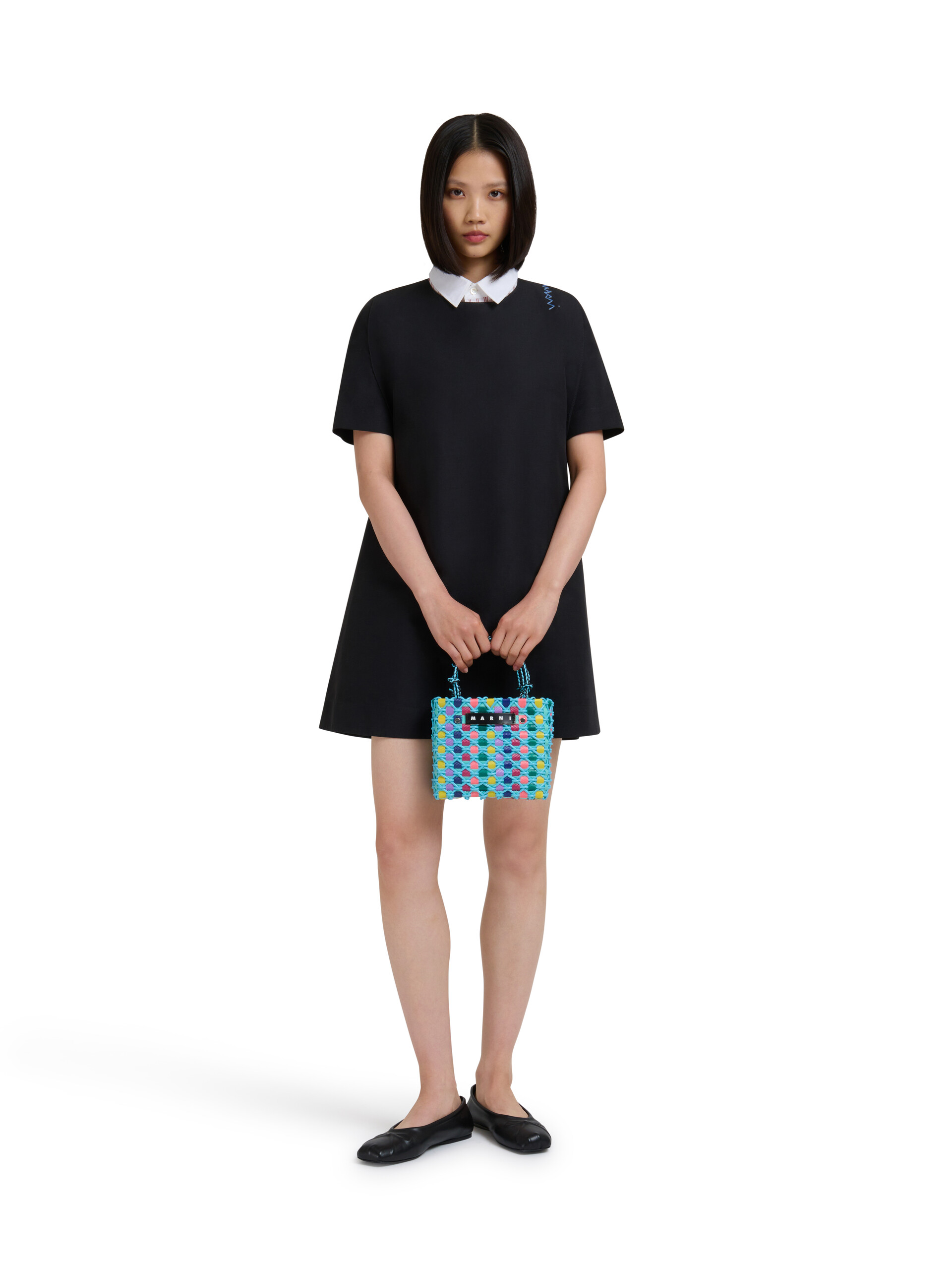 レイン MARNI MARKET CAKE BASKET MINI - ショッピングバッグ - Image 2