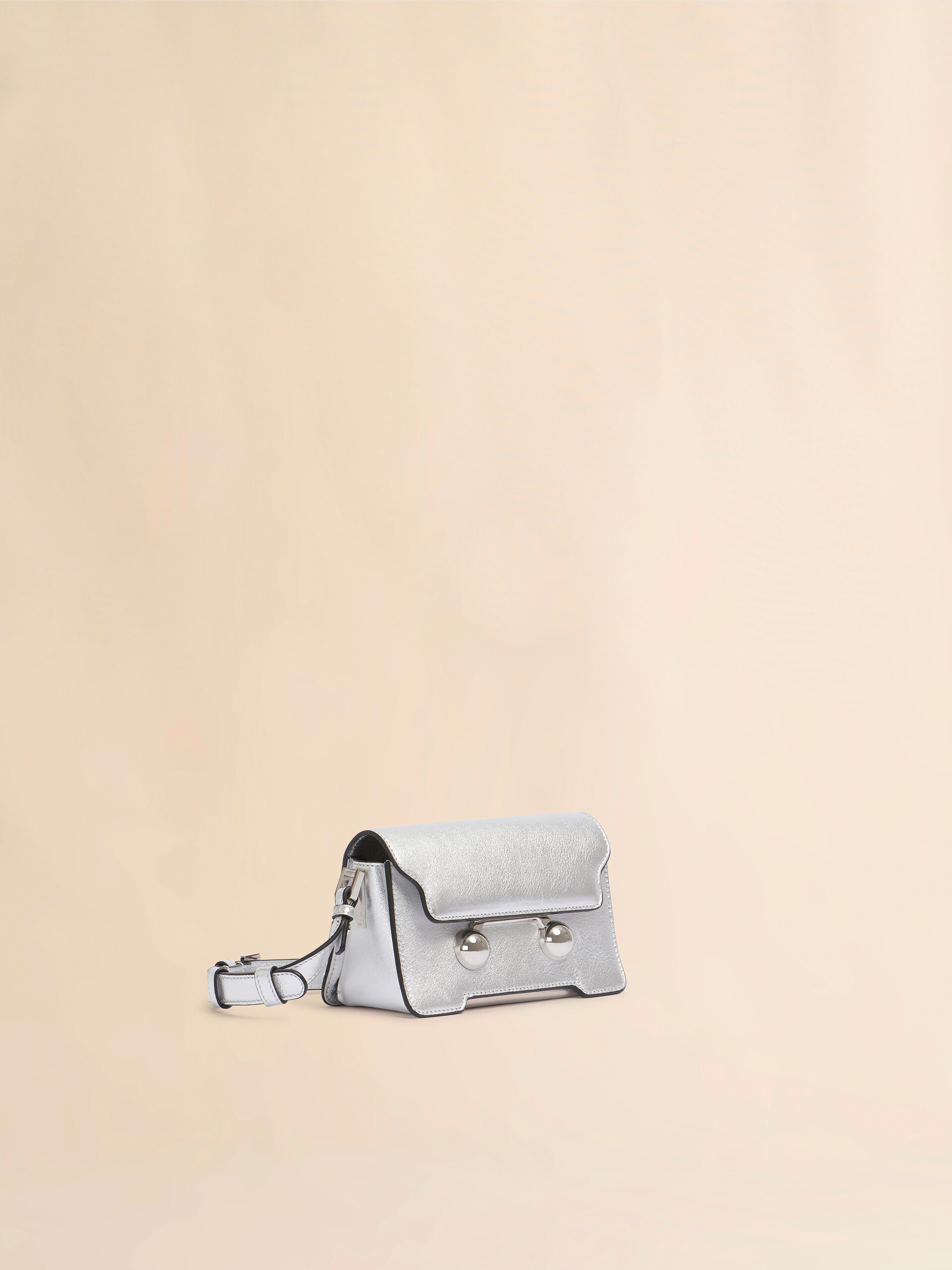 Silver leather Trunkaroo mini shoulder bag - Shoulder Bags - Image 6