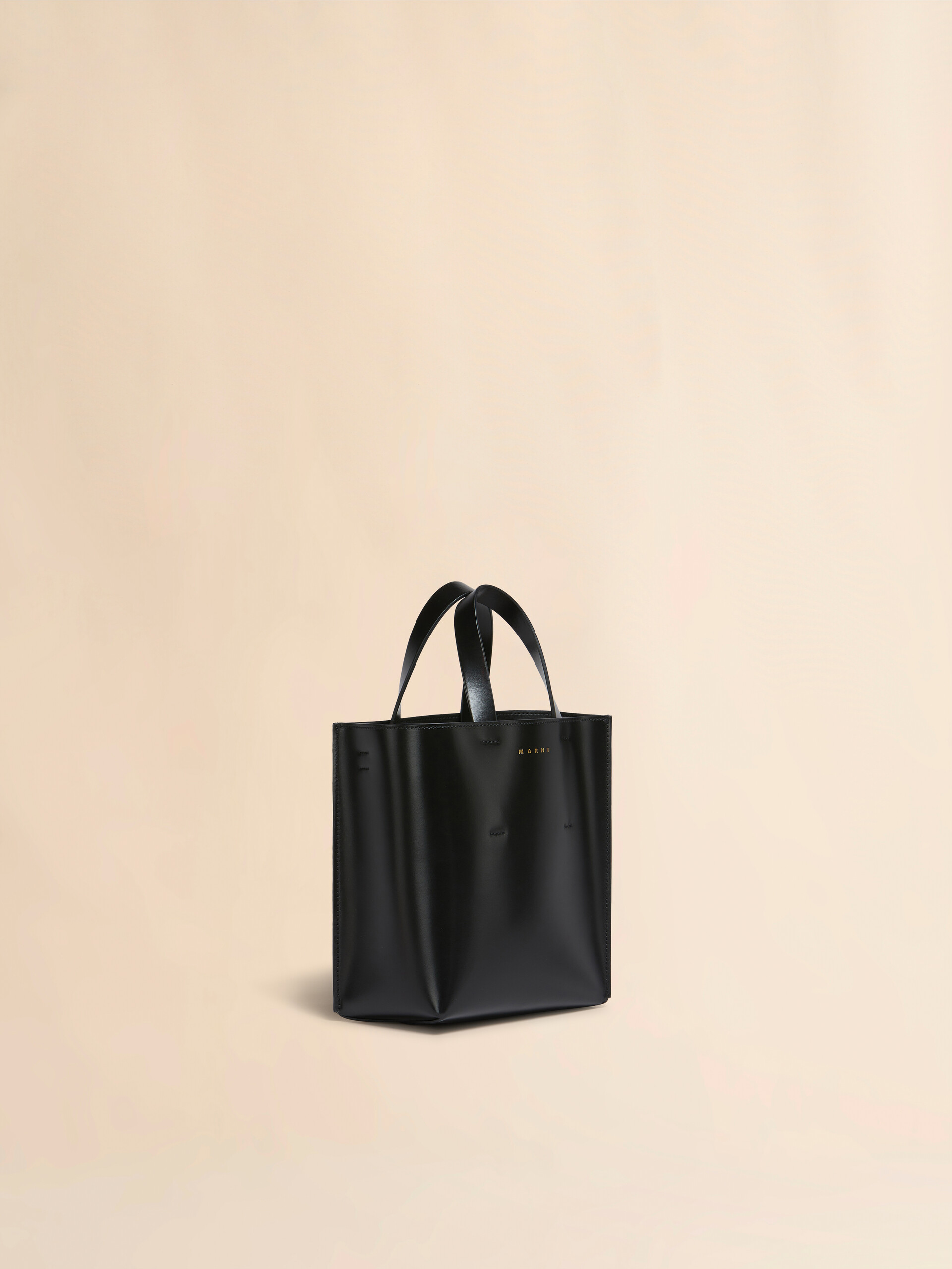 Mini-Tasche Museo aus hellblauem Leder - Shopper - Image 4