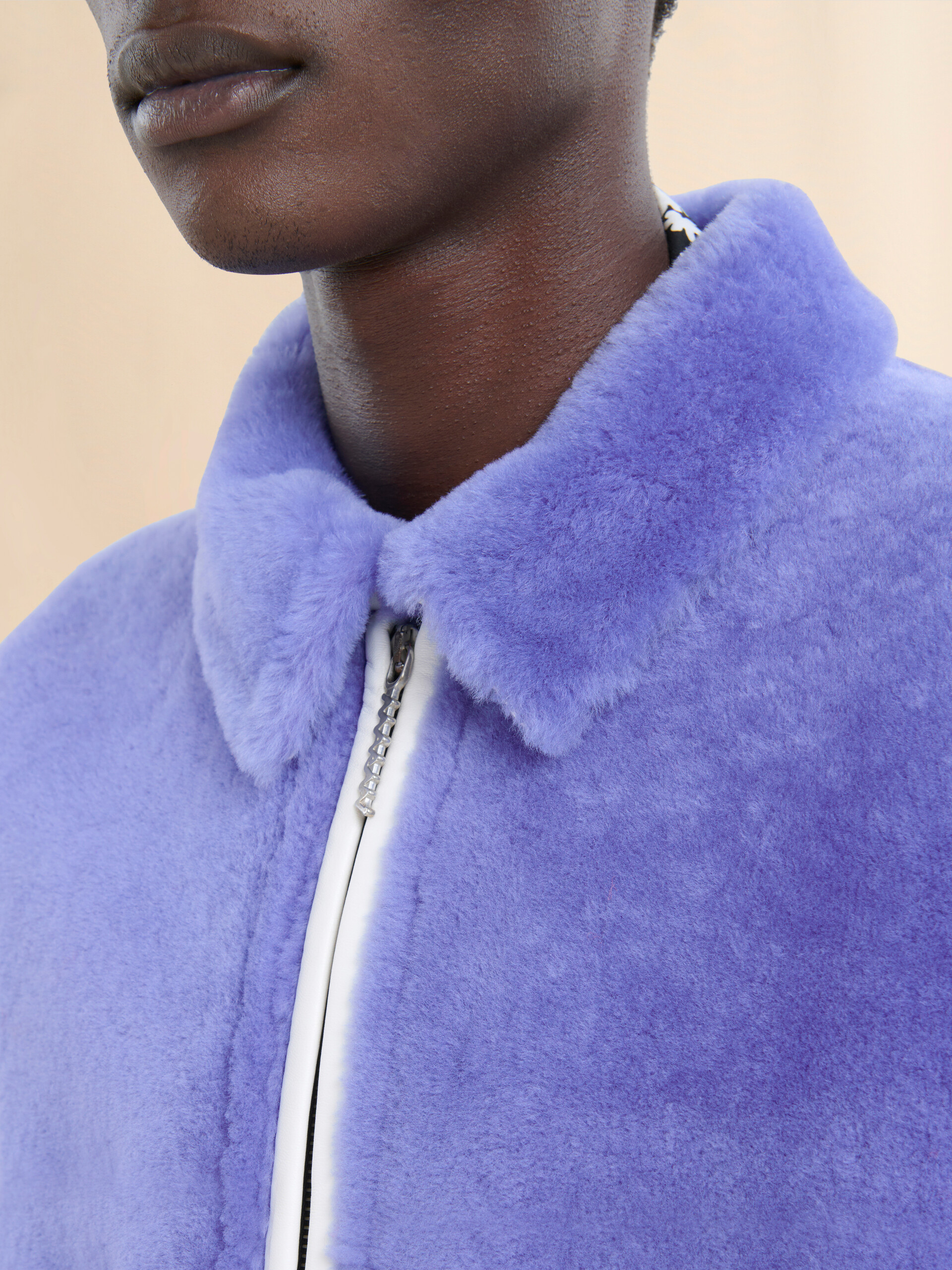 Light blue shaved shearling jacket - Jackets - Image 5