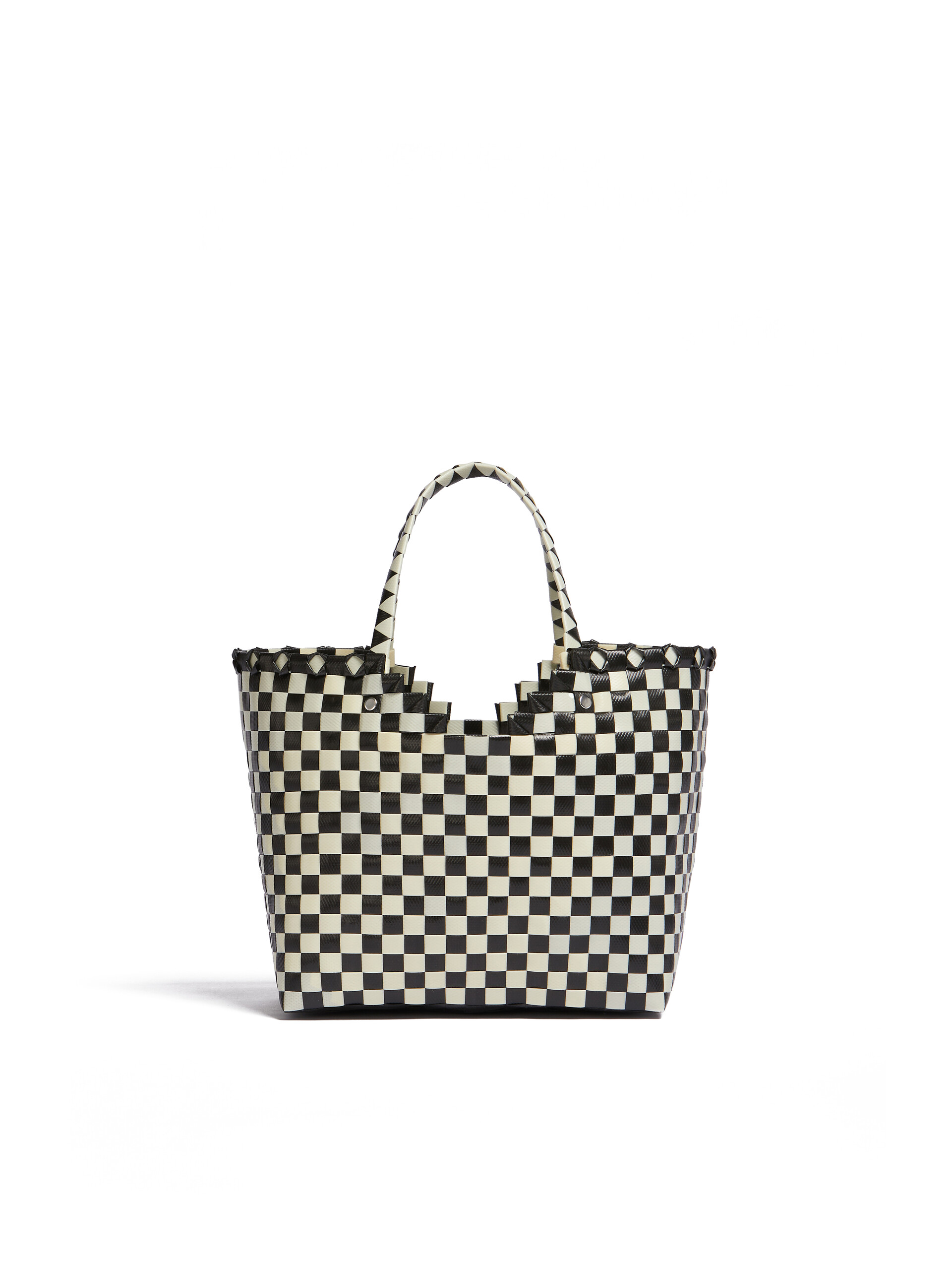 Black and white MARNI MARKET LOVE BASKET bag - Bags - Image 3