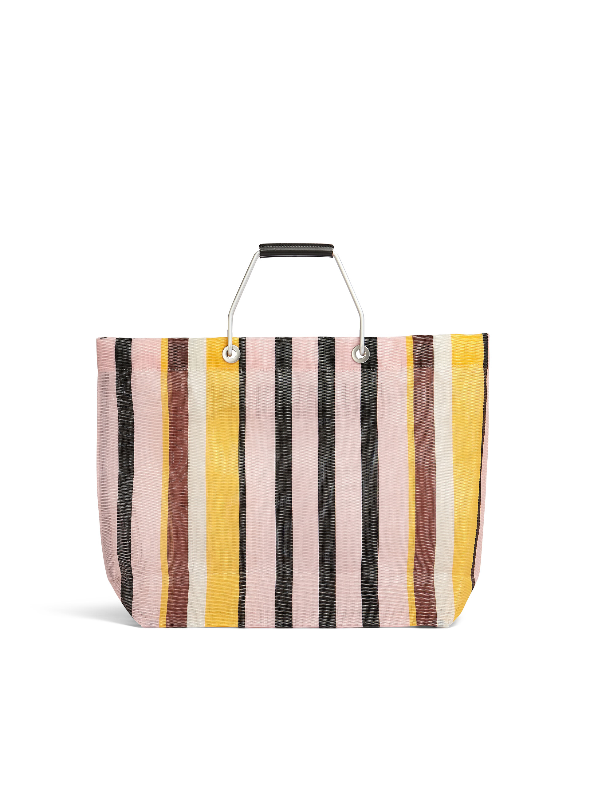 MARNI MARKET STRIPE mehrfarbige blaue Tasche - Shopper - Image 3