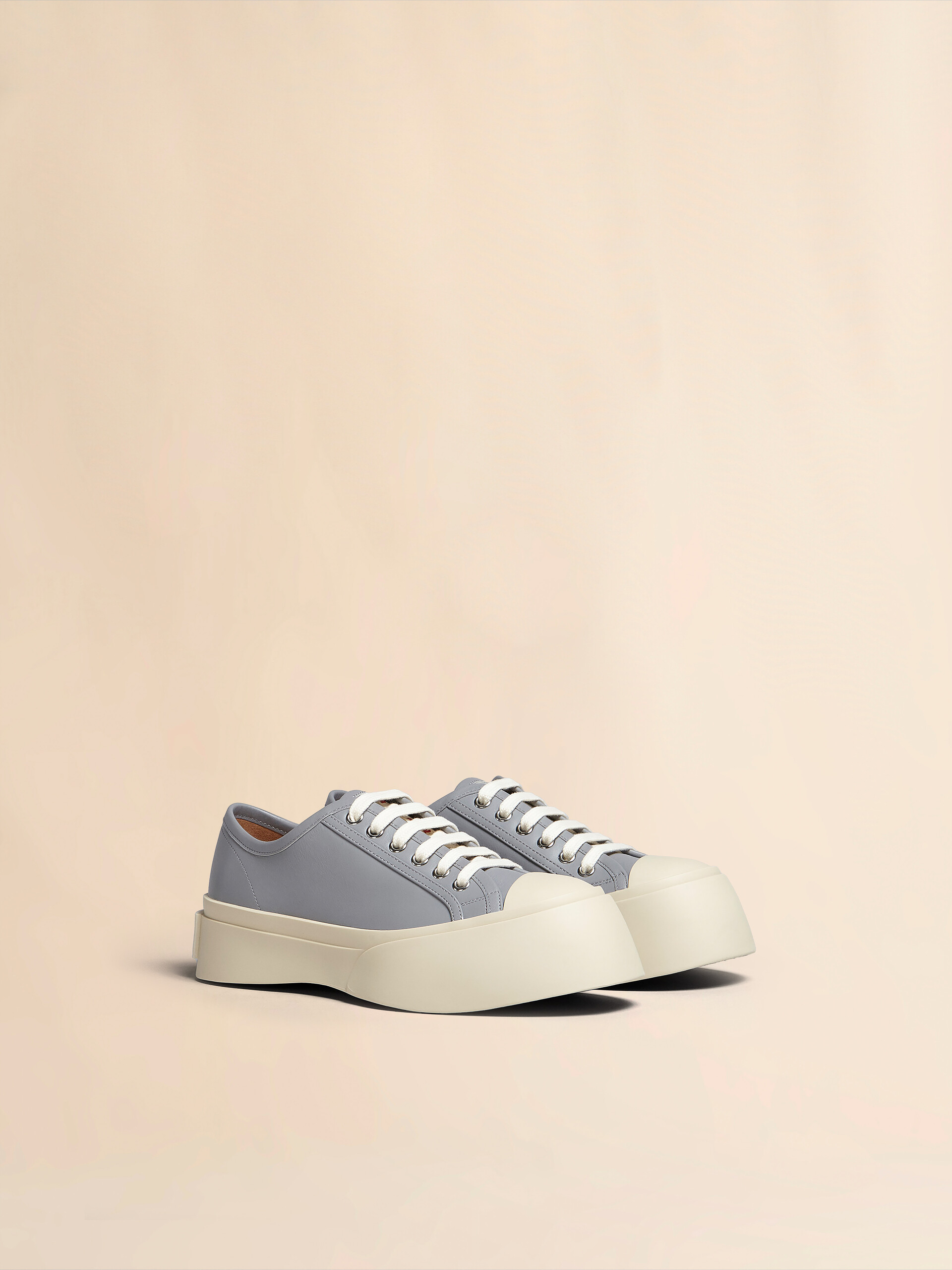 Light blue nappa leather Pablo lace-up sneaker - Sneakers - Image 2