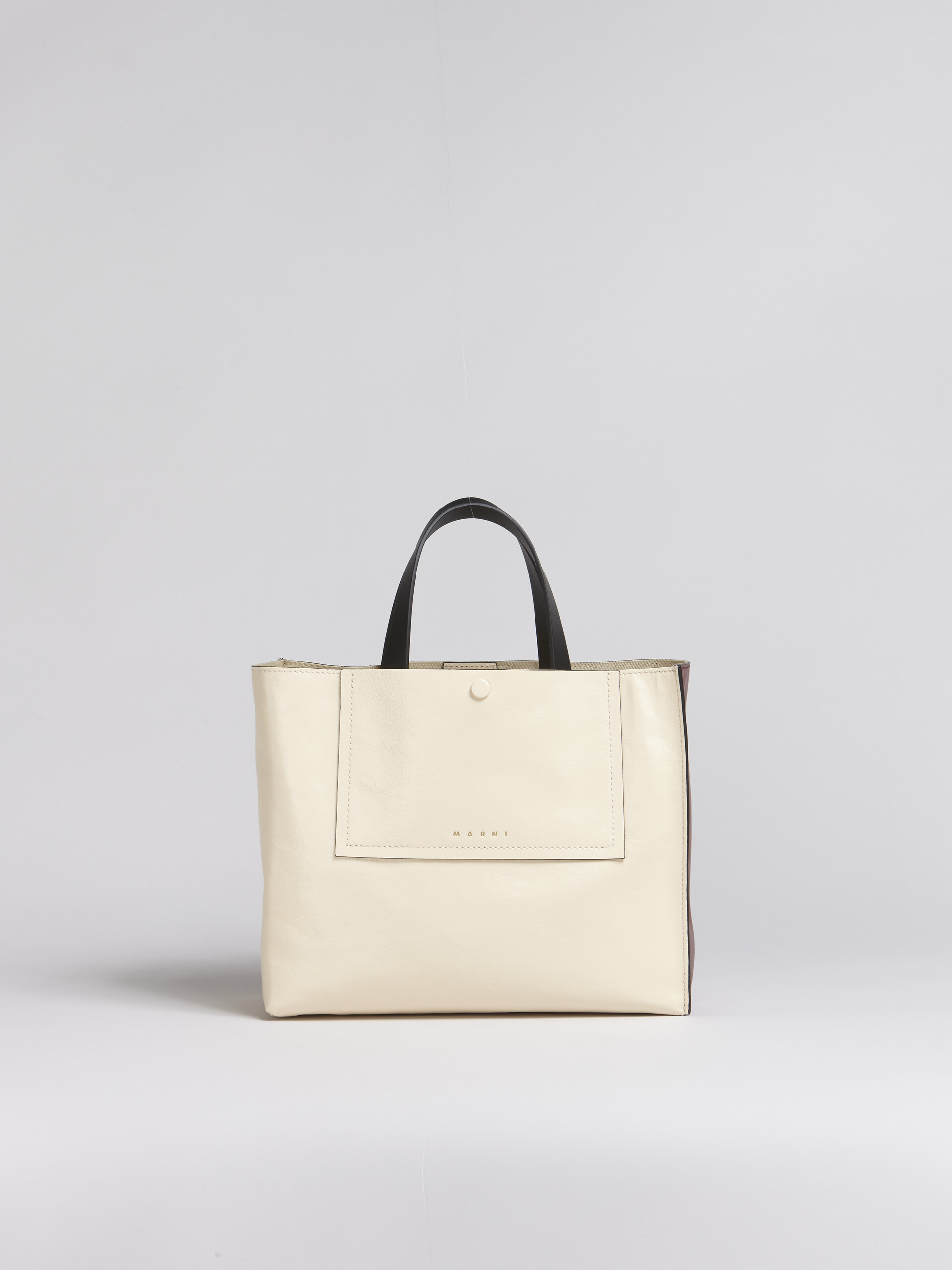 Sac cabas MUSEO SOFT horizontal en cuir color-block - Sacs cabas - Image 1