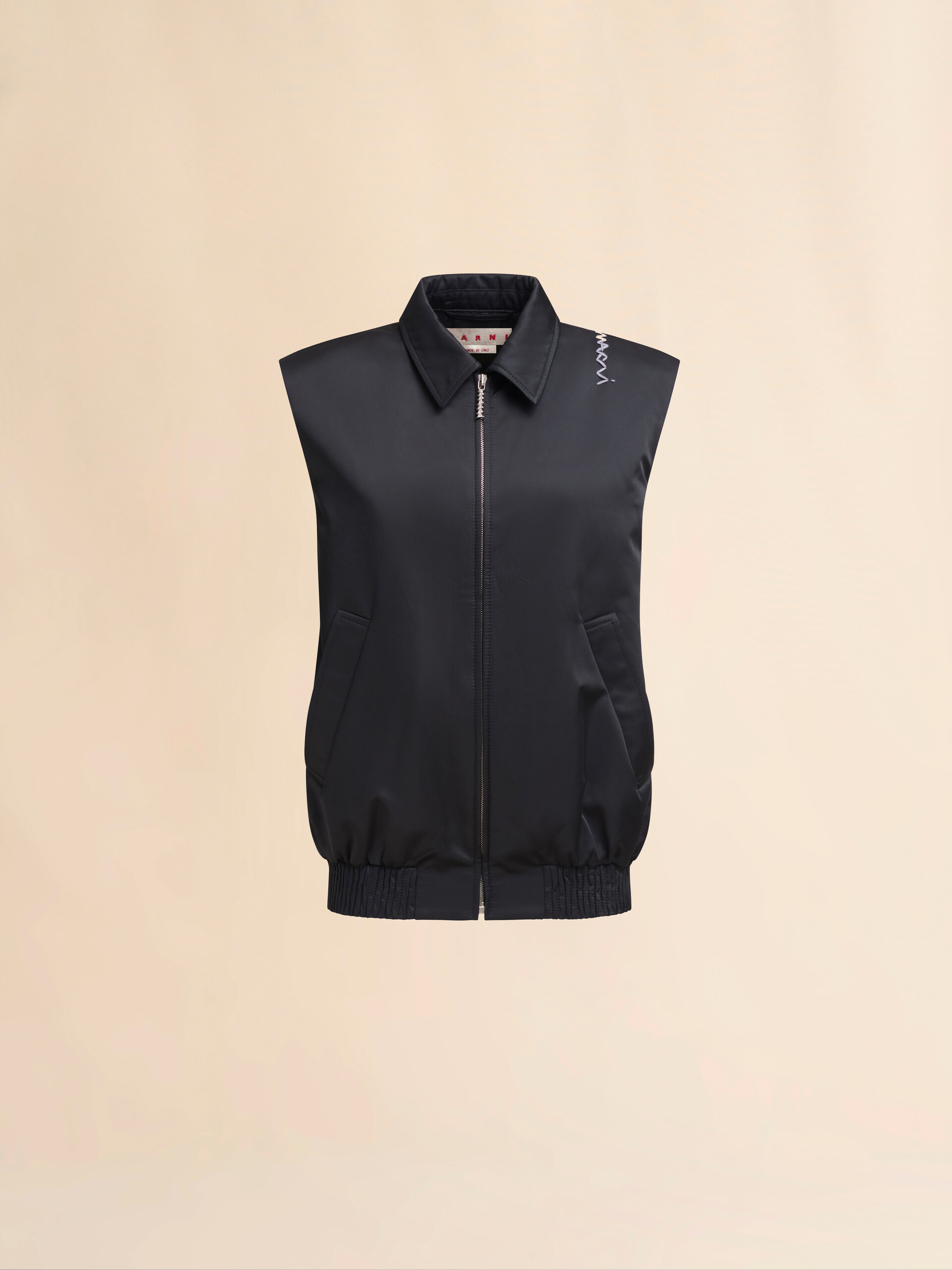 Taffeta bomber vest with Marni Symbol - Waistcoats - Image 1