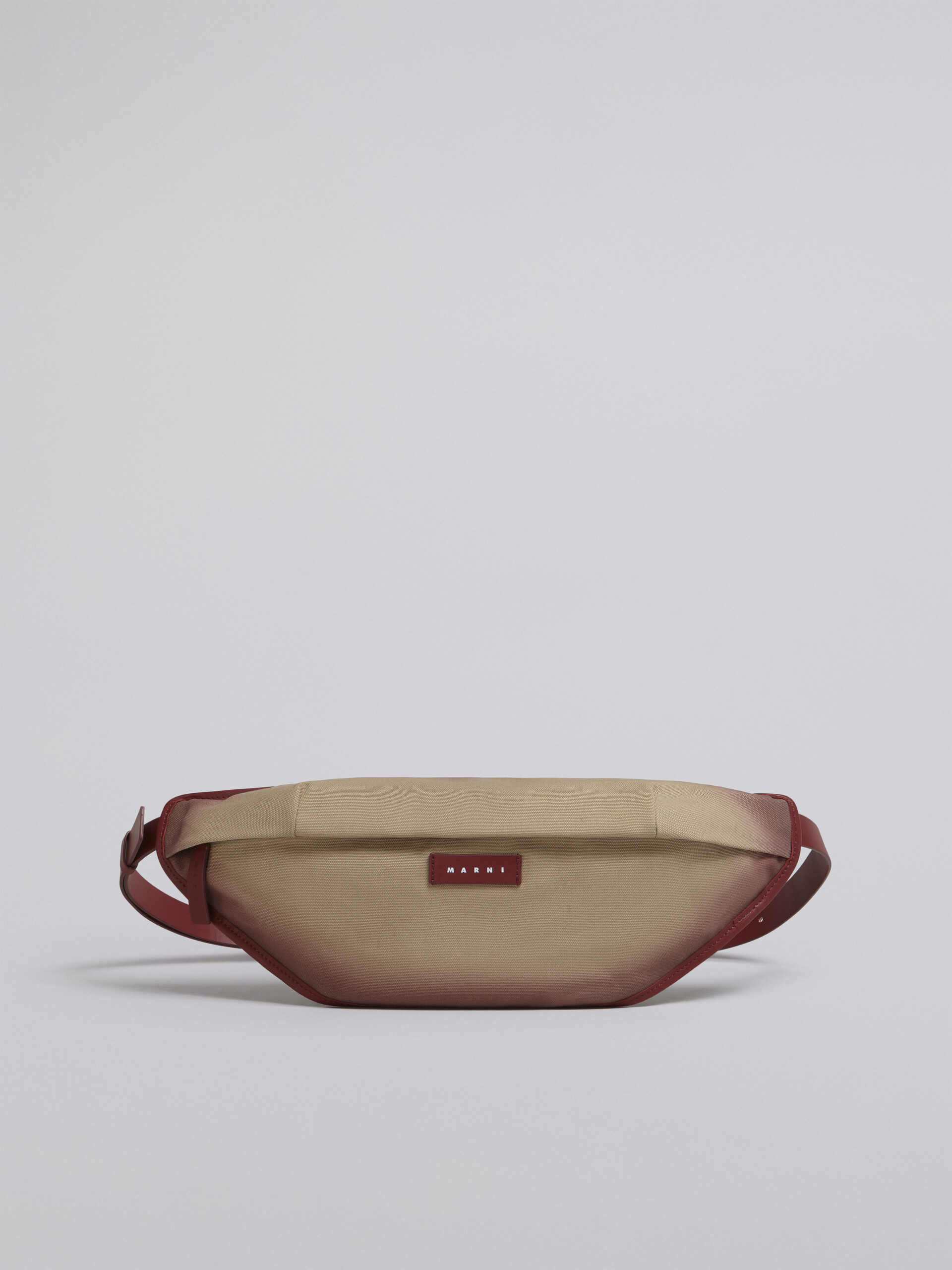 Cotton canvas belt bag with shoulder strap and contrast edges - Belt Bags - Image 1