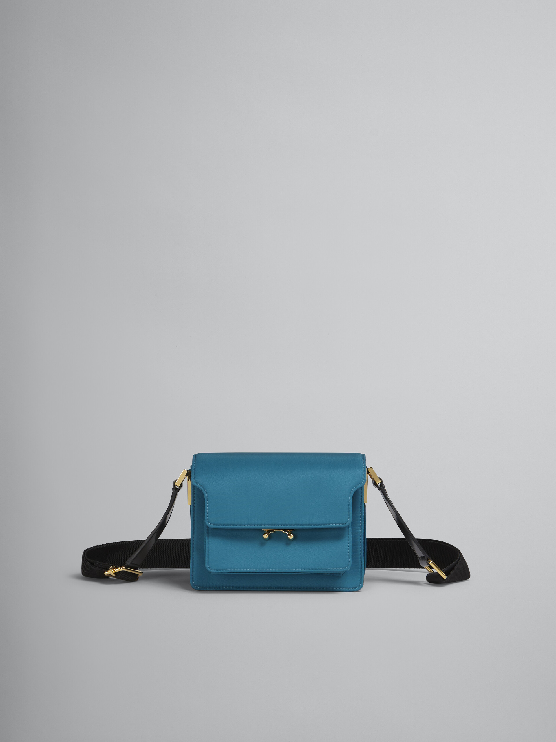 Blue TRUNK LIGHT bag in padded nylon - Shoulder Bags - Image 1