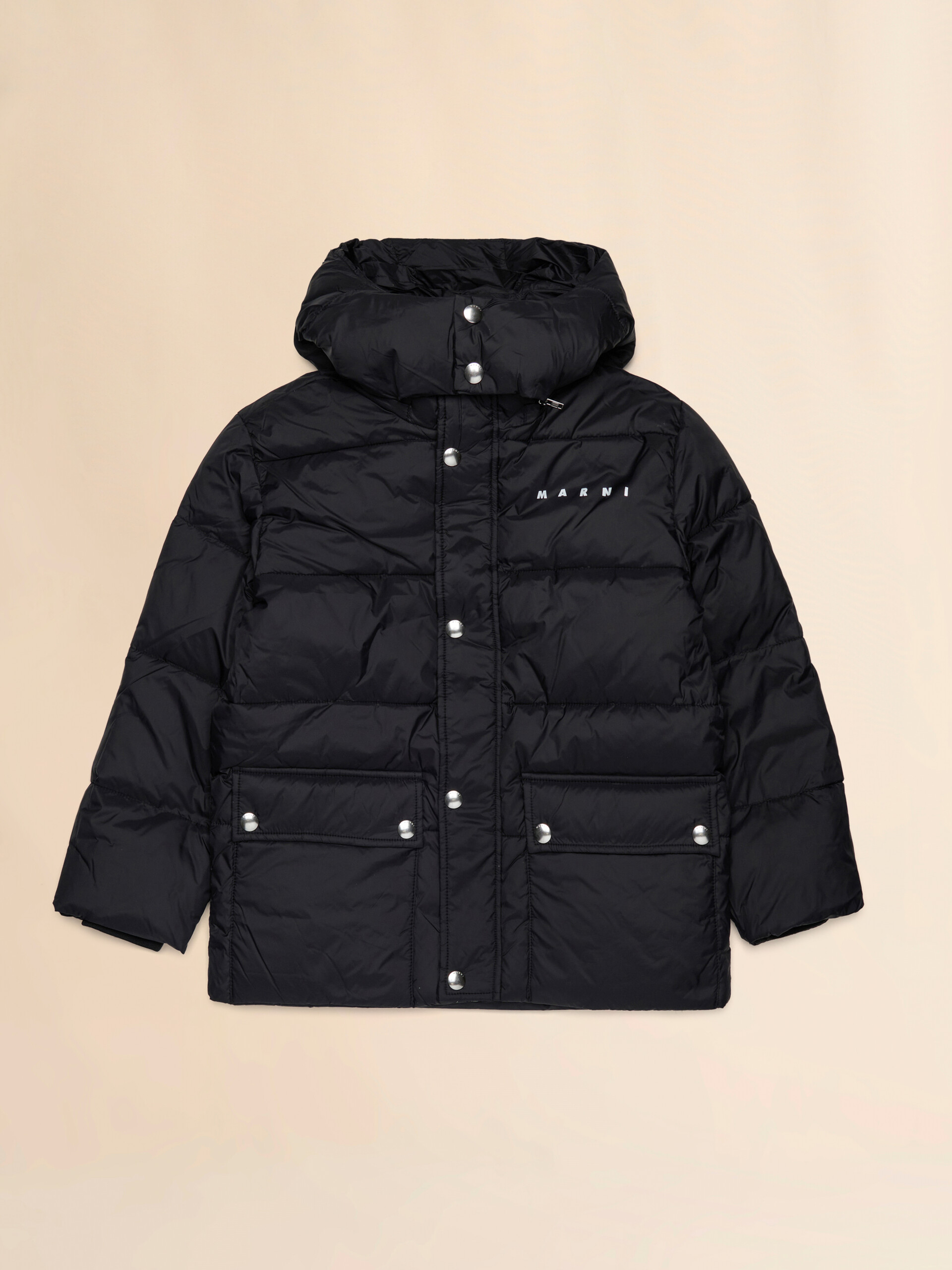 Hooded hooded jacket with logo - Jackets - Image 1