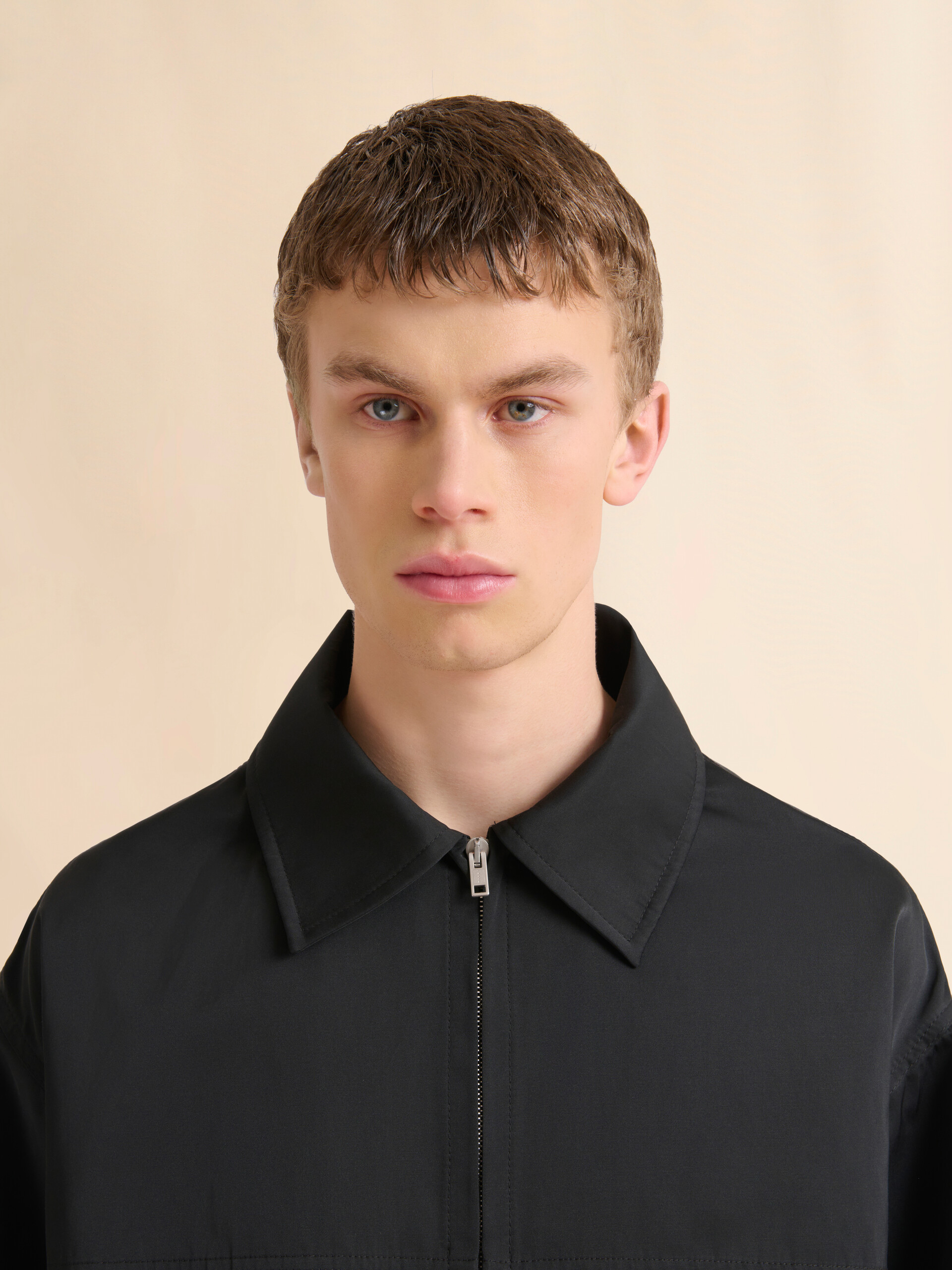 Black water-repellent taffeta jacket - Jackets - Image 4