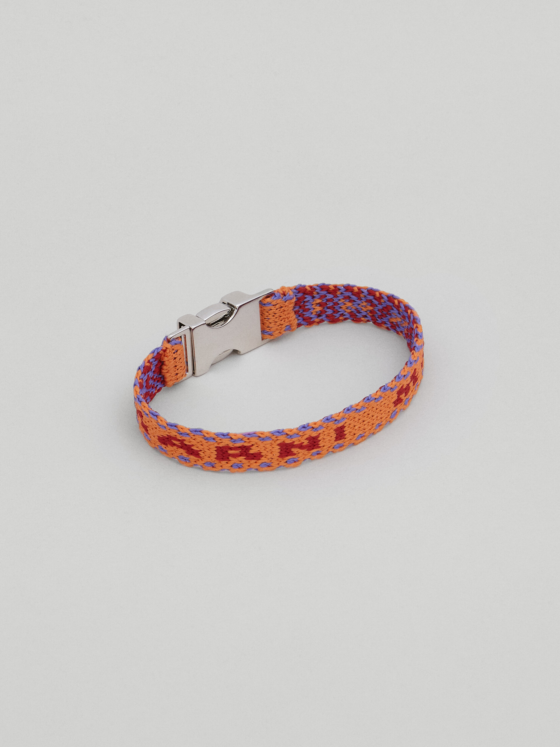 Crochet ribbon logo bracelet - Bracelets - Image 1