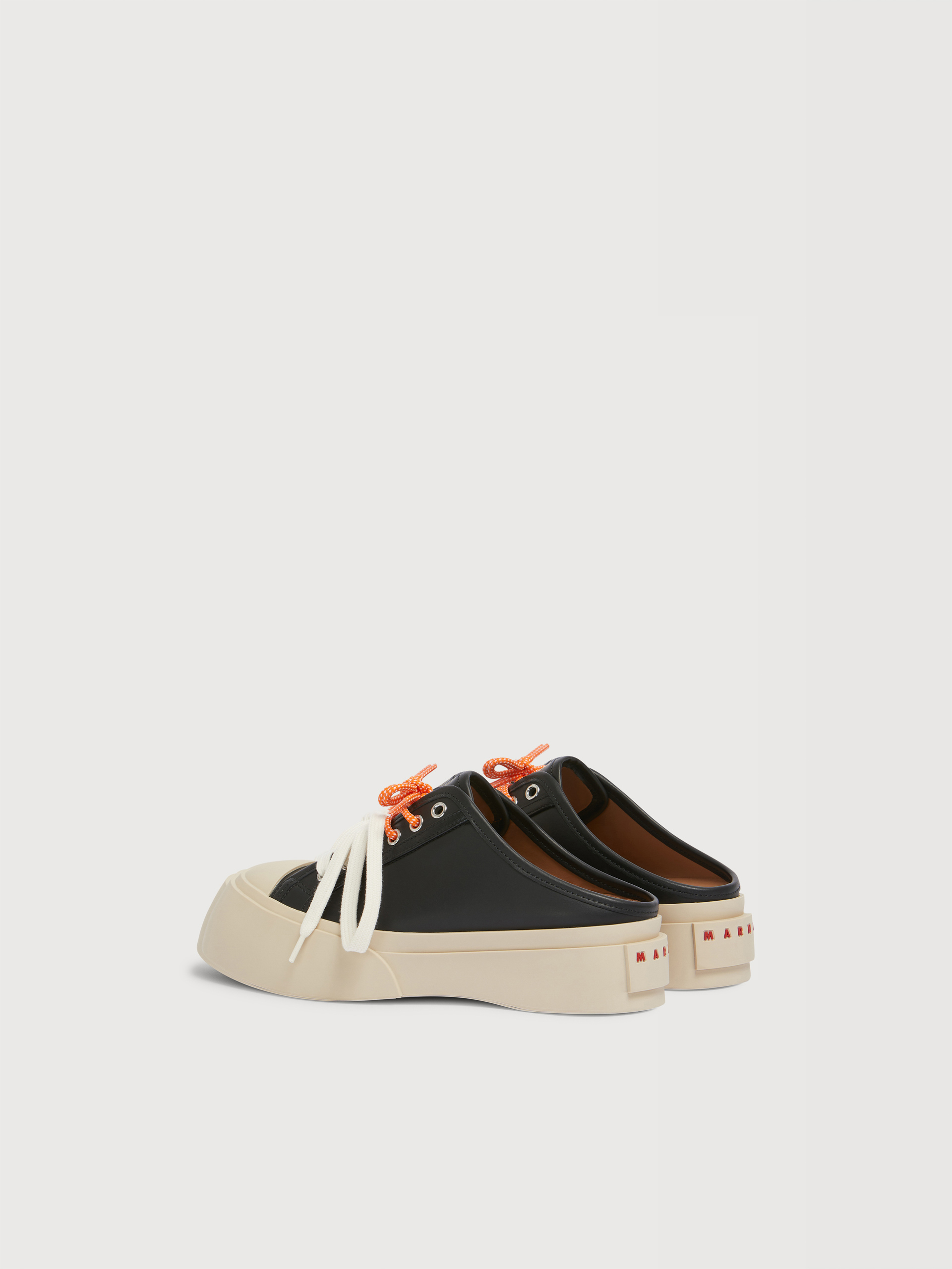 Sneaker Sabot Pablo aus schwarzem Leder - Sneakers - Image 3