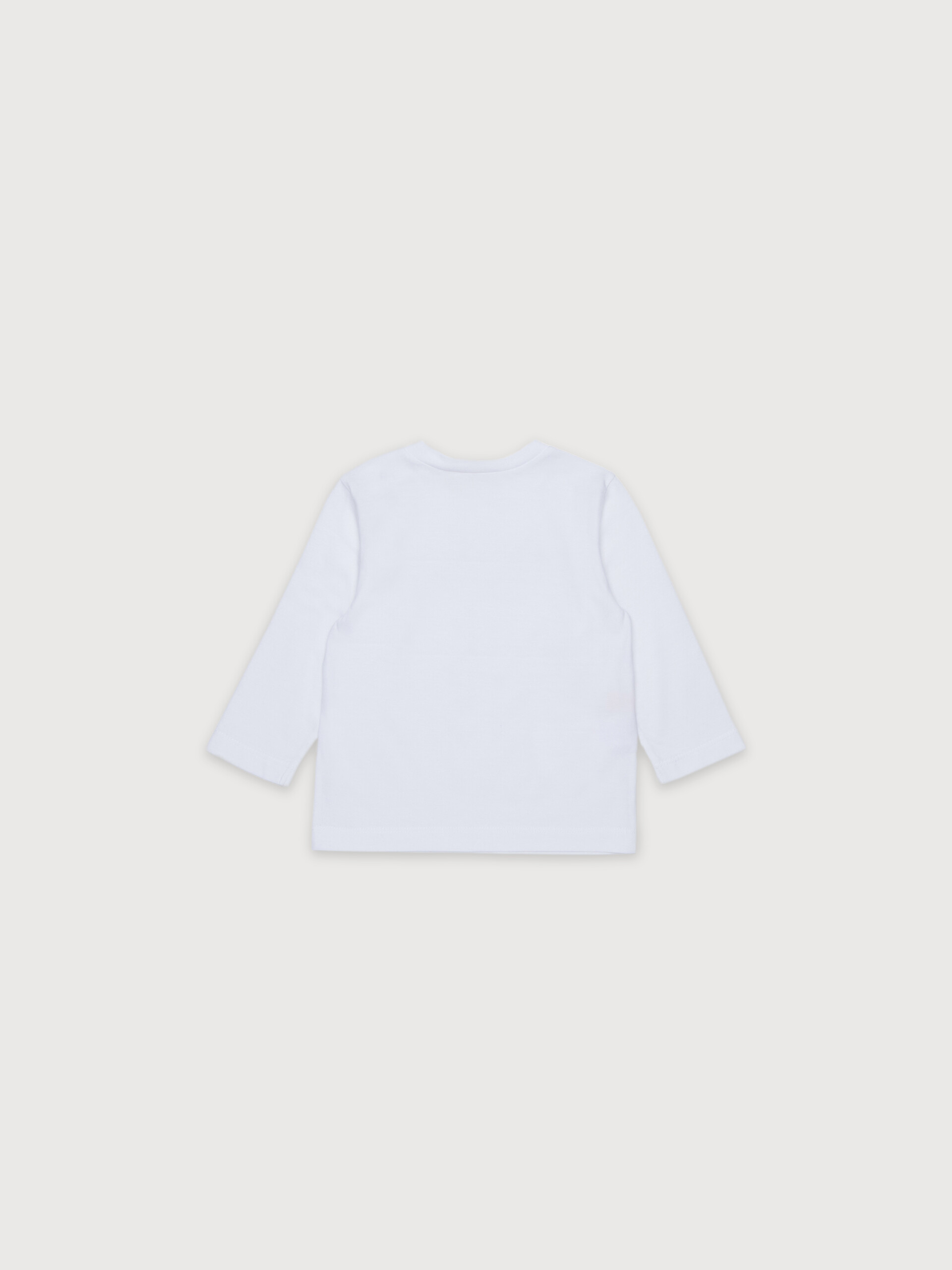 Off-white long-sleeved cotton T-shirt with Marni logo - T-shirts - Image 2