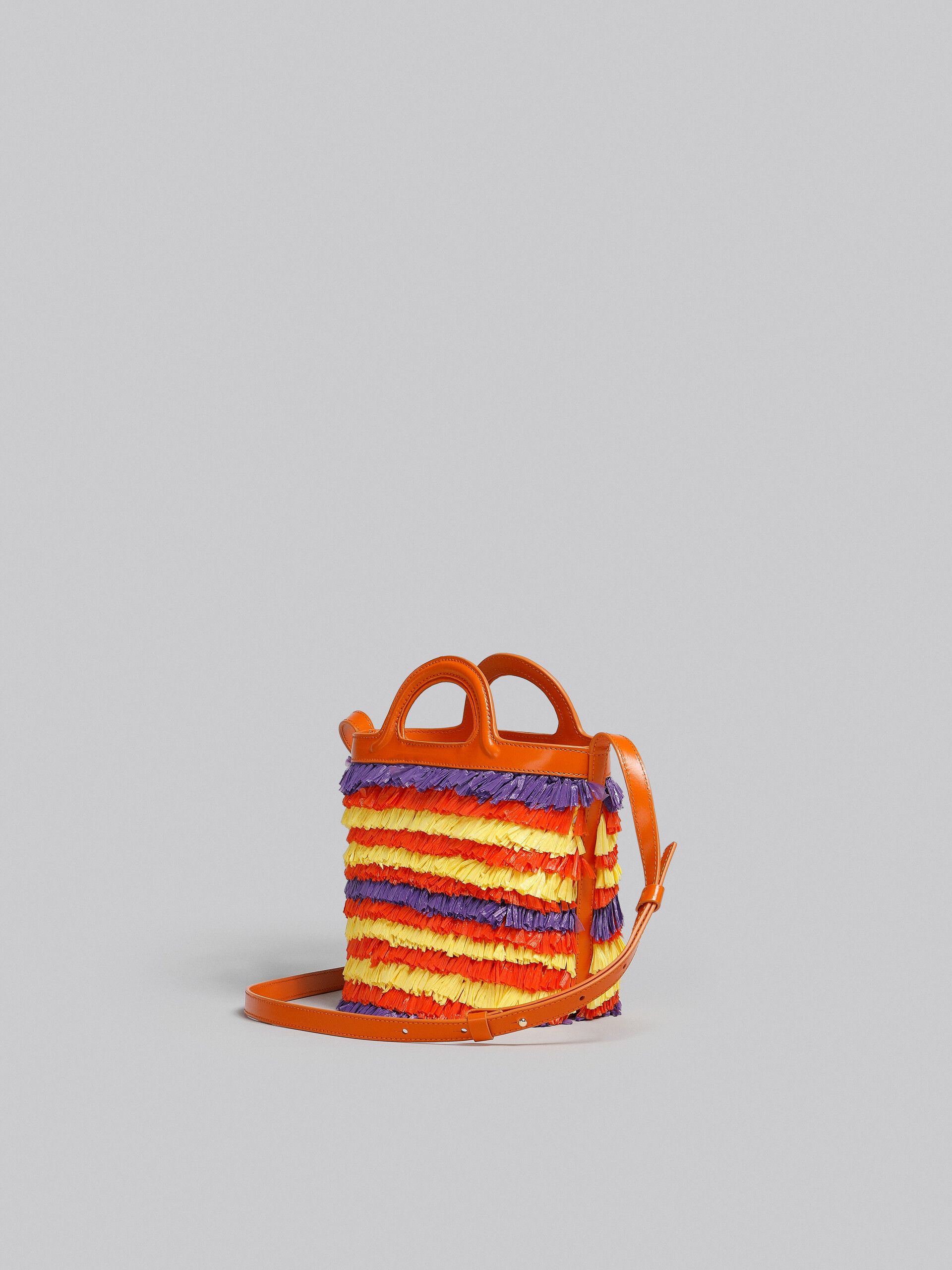 Orange fringe mini bucket bag - Shoulder Bag - Image 3