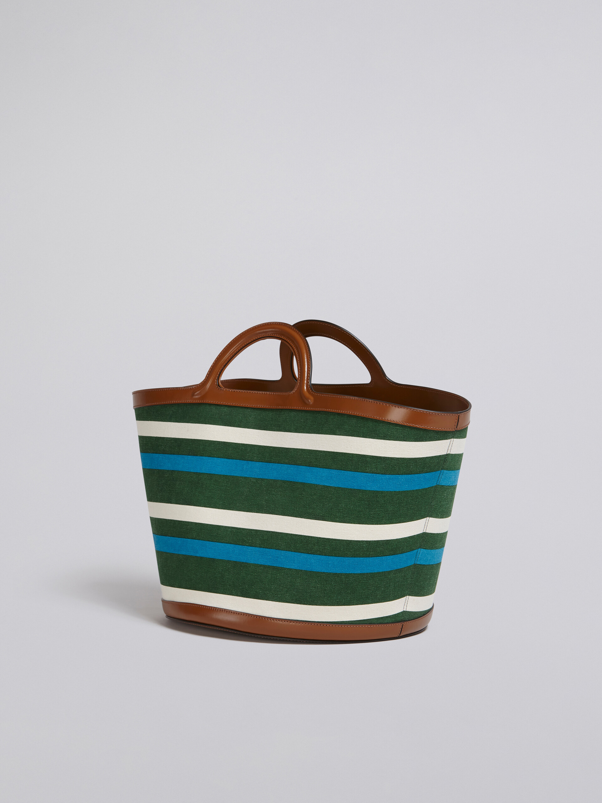 TROPICALIA large bag leather and striped canvas - Handbag - Image 3