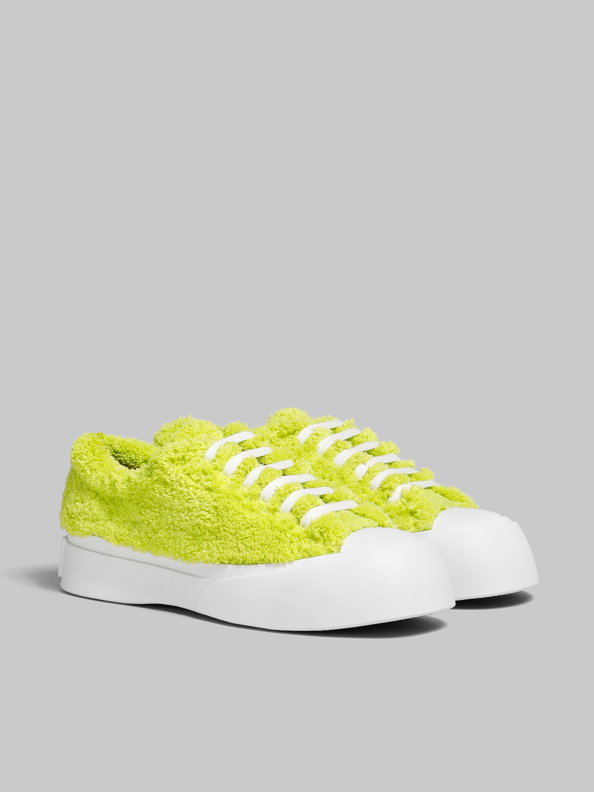 Sneakers à lacets Pablo en tissu-éponge vert - Sneakers - Image 2
