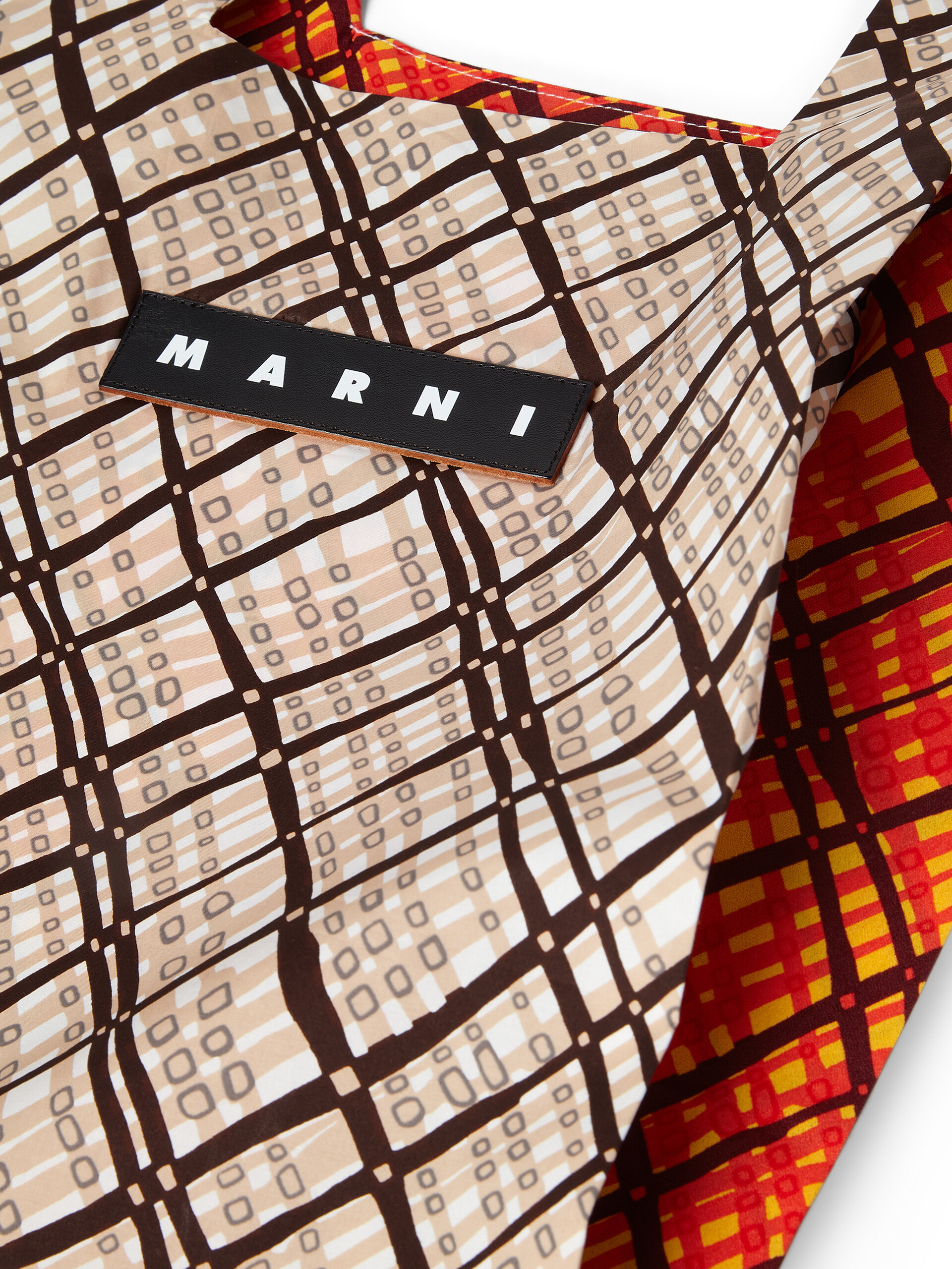 MARNI MARKET cotton shopping bag with vintage motif - Bags - Image 4